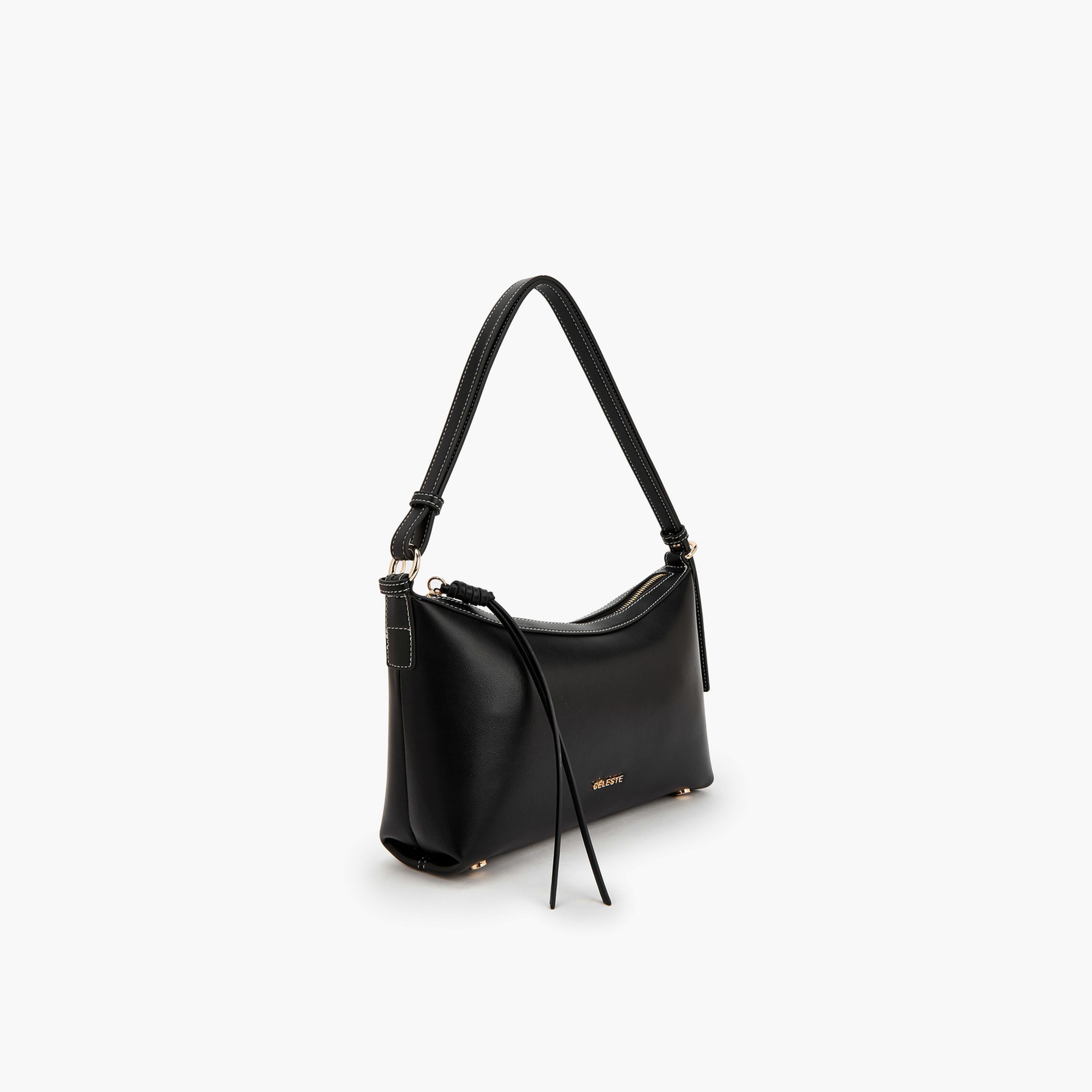 Celeste Solid Shoulder Bag with Adjustable Strap-women-bagsandwallets-handbags-image-3
