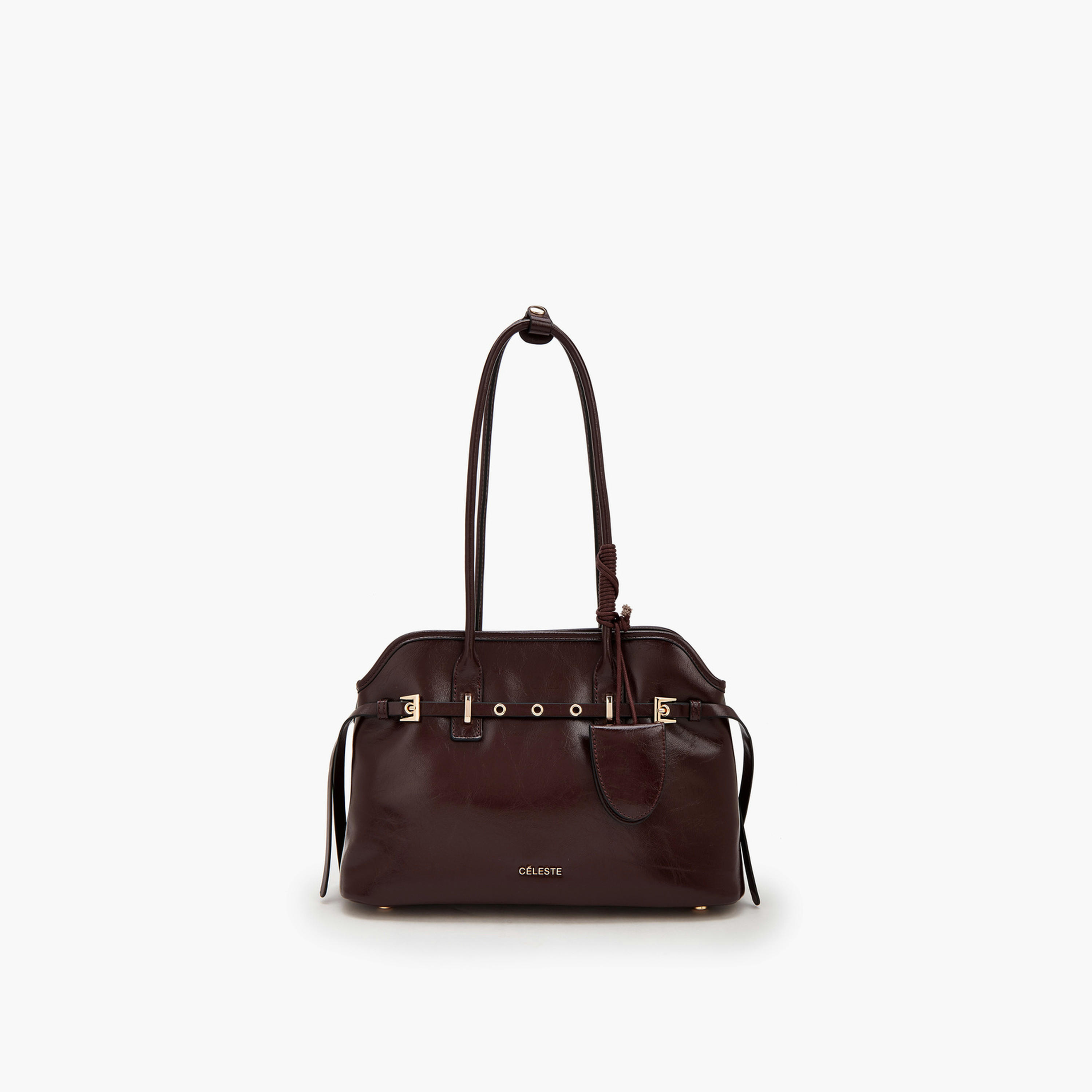 Celeste Textured Shoulder Bag with Double Handle-women-bagsandwallets-handbags-image-1