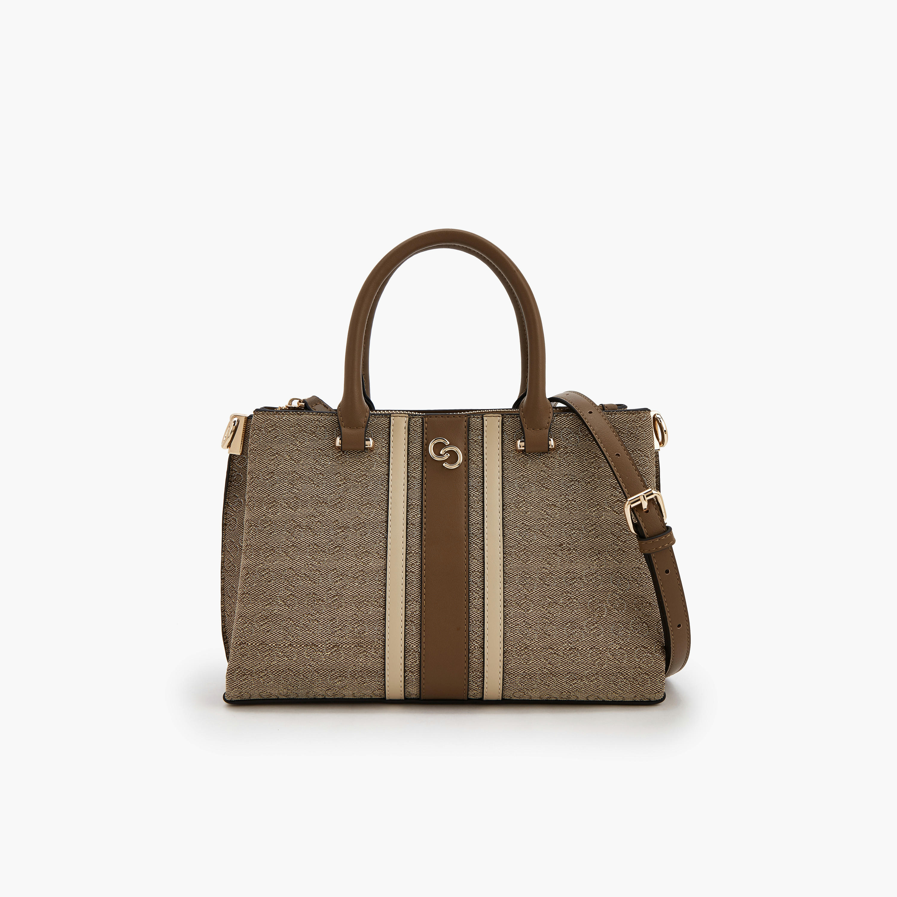 Celeste Jacquard Monogram Tote Bag with Detachable Strap-women-bagsandwallets-handbags-image-1