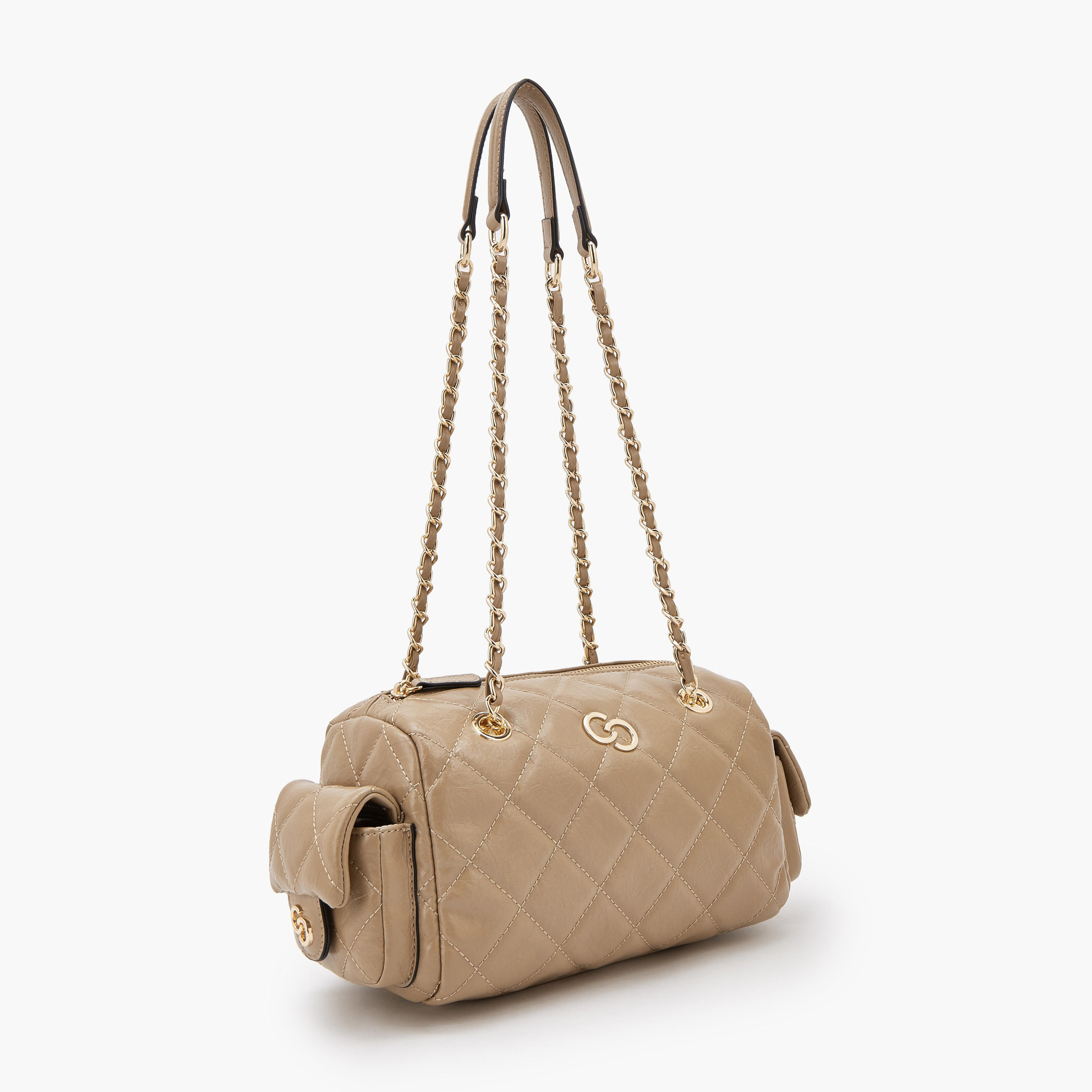 Celeste Quilted Shoulder Bag with Double Handle-women-bagsandwallets-handbags-image-2