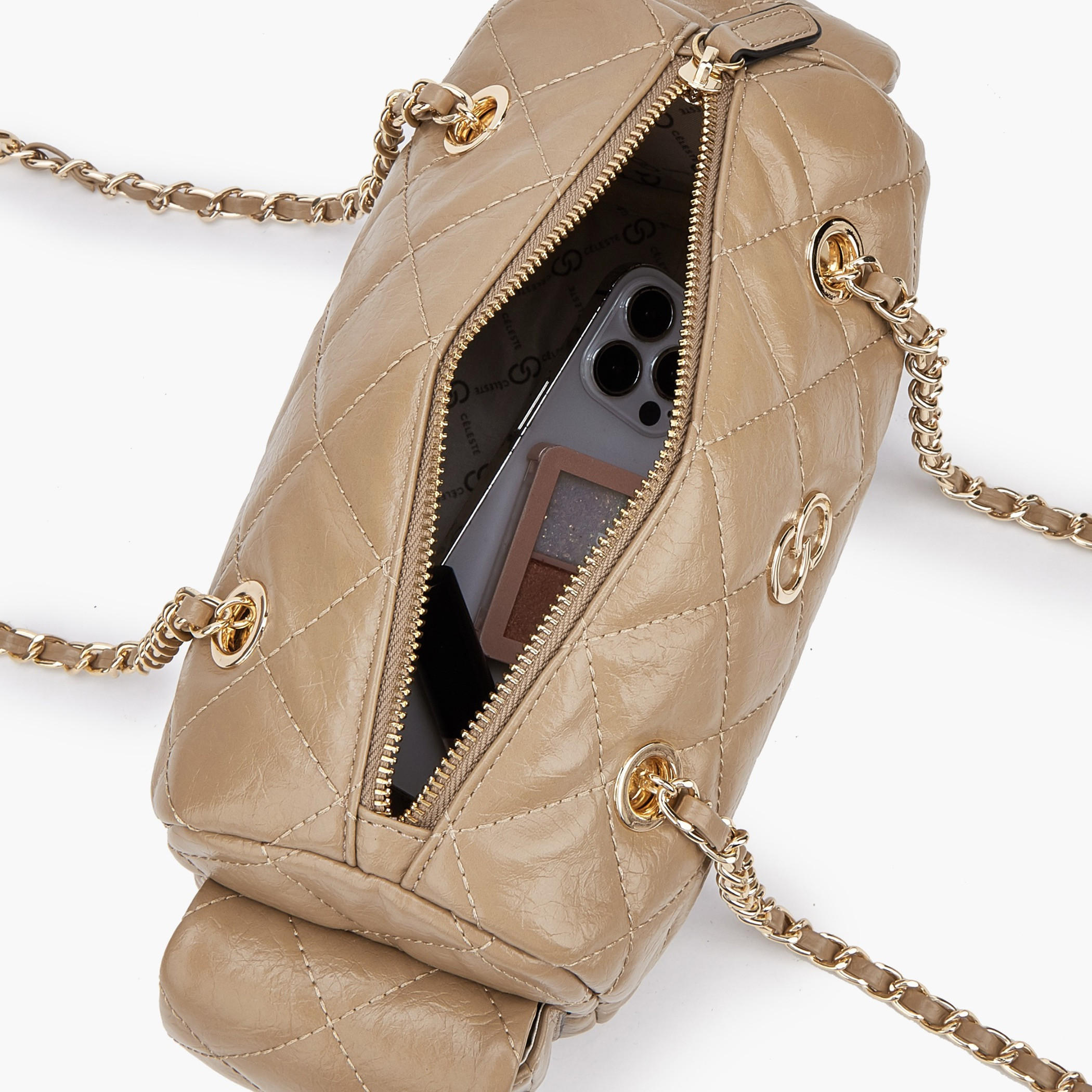 Celeste Quilted Shoulder Bag with Double Handle-women-bagsandwallets-handbags-image-7