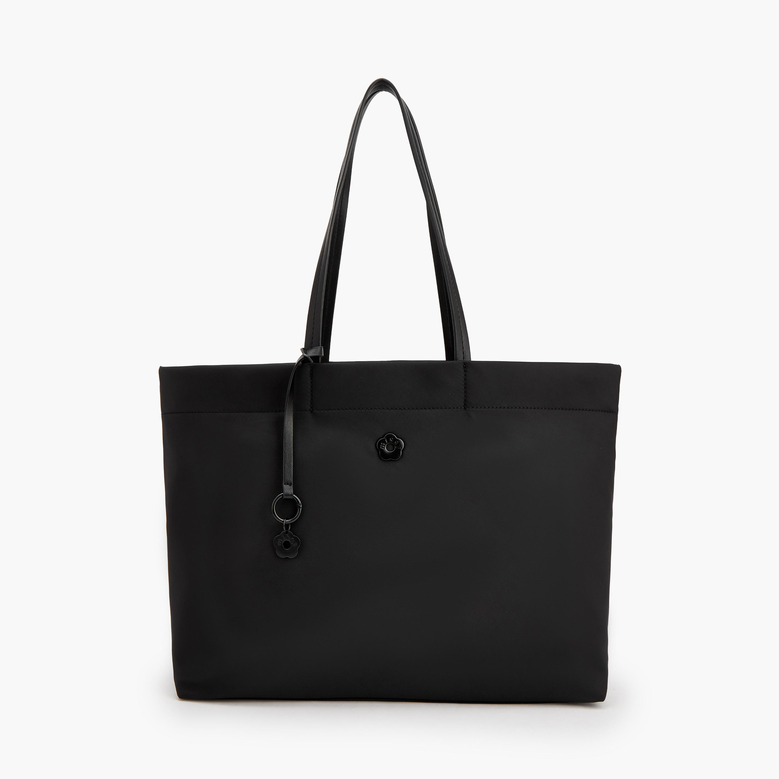 Missy Solid Tote Bag with Zip Closure-women-bagsandwallets-handbags-image-1