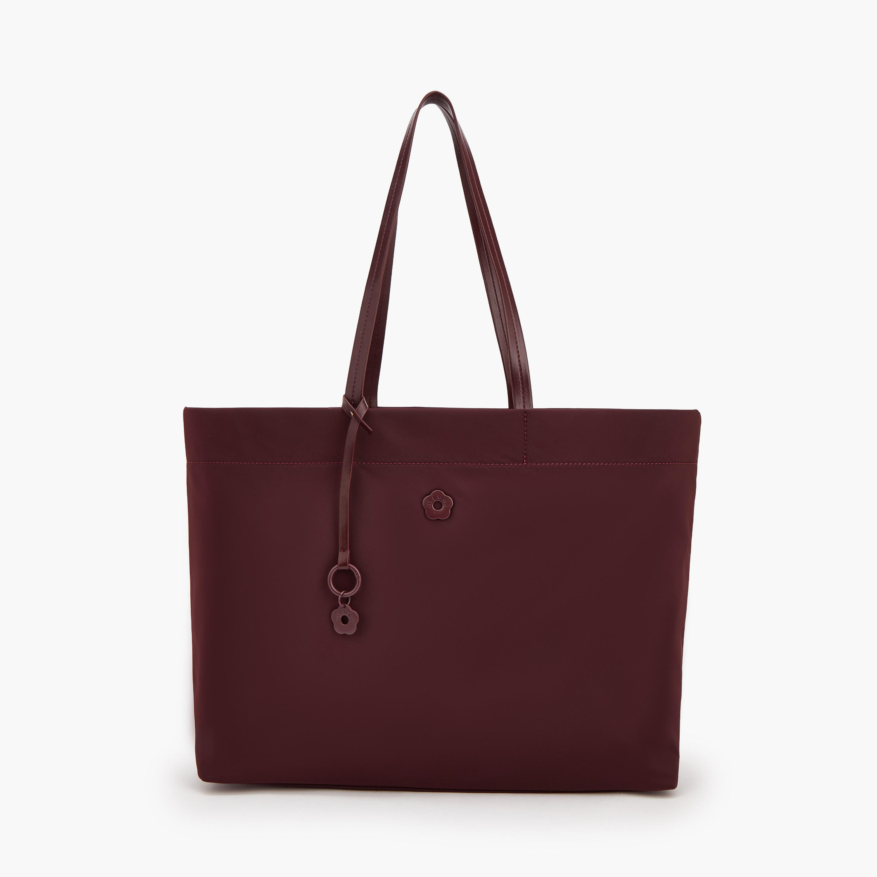 Missy Solid Tote Bag with Zip Closure-women-bagsandwallets-handbags-image-1