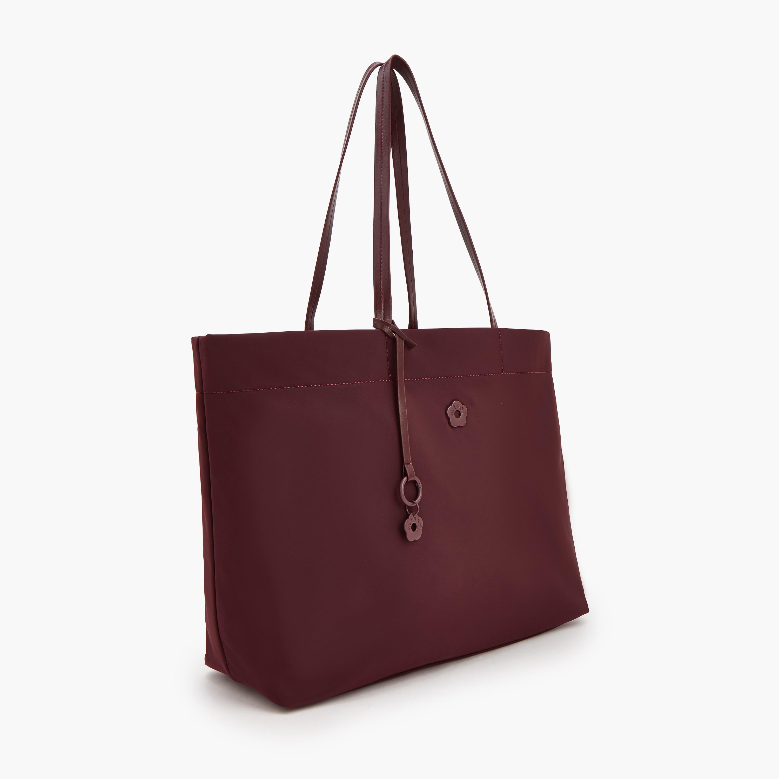 Missy Solid Tote Bag with Zip Closure-women-bagsandwallets-handbags-image-2