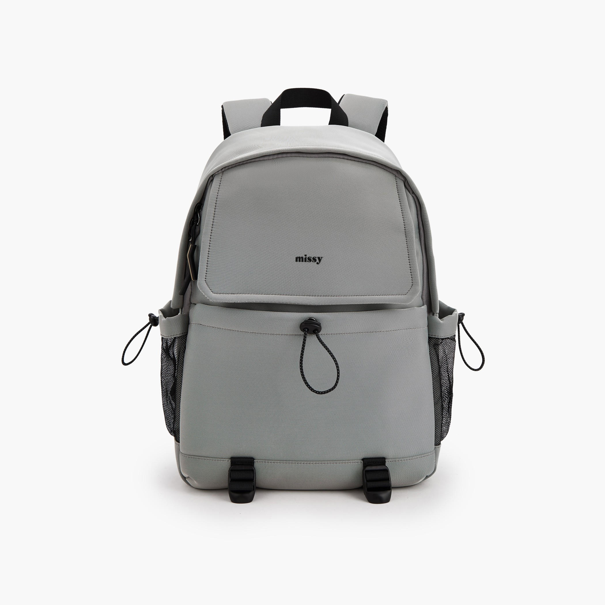 Missy Solid Backpack with Front Bungee Cinch-school-bagsandbackpacks-backpacks-image-1