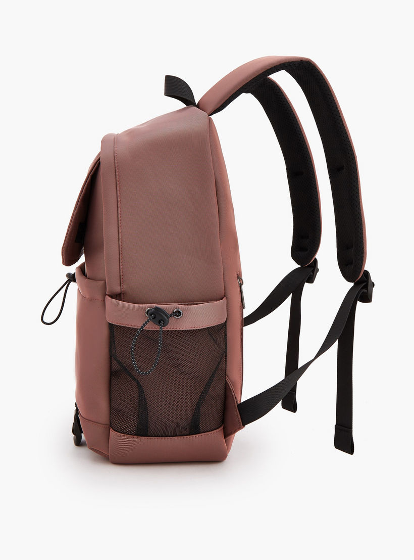 Missy Solid Backpack with Front Bungee Cinch-school-bagsandbackpacks-backpacks-image-3