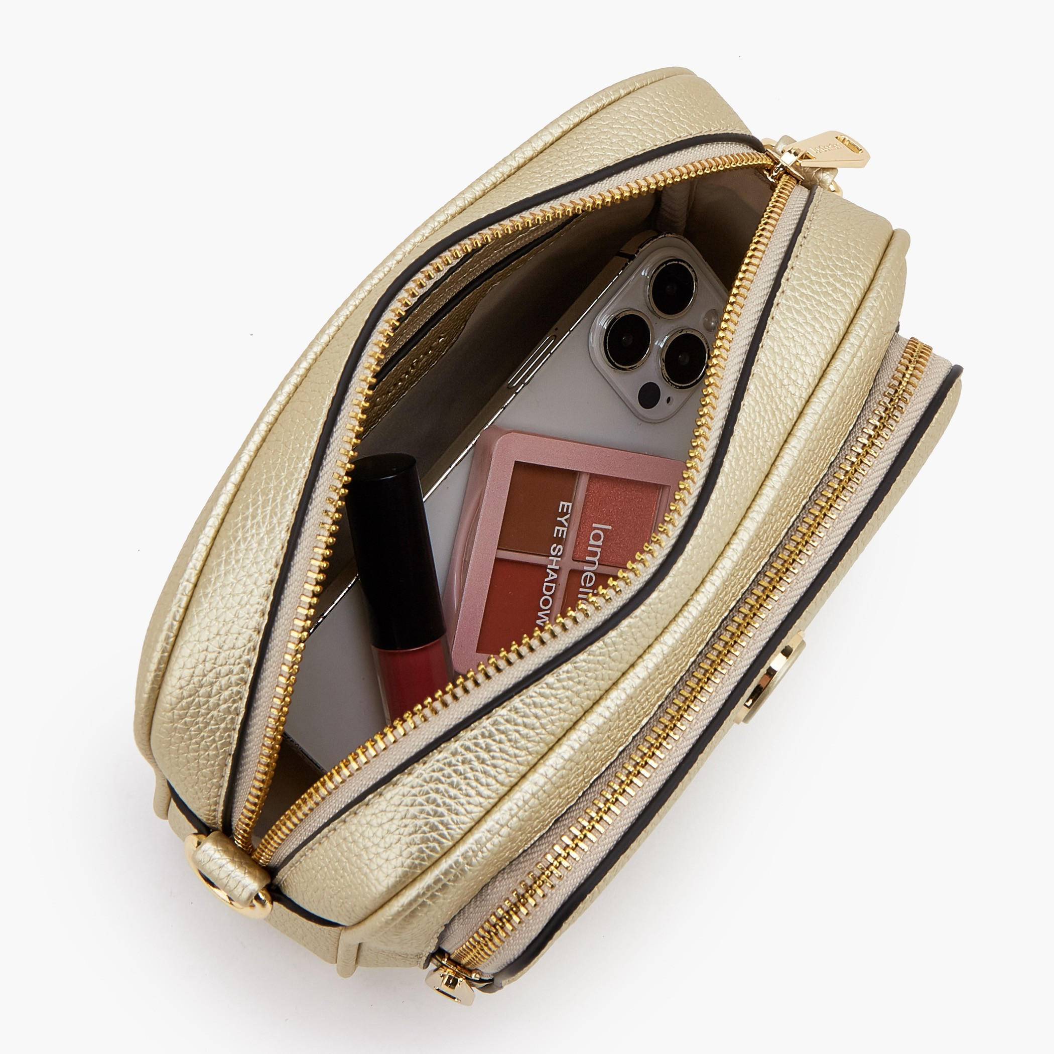 Le Confort Textured Crossbody Bag with Chain Strap-women-bagsandwallets-handbags-image-7