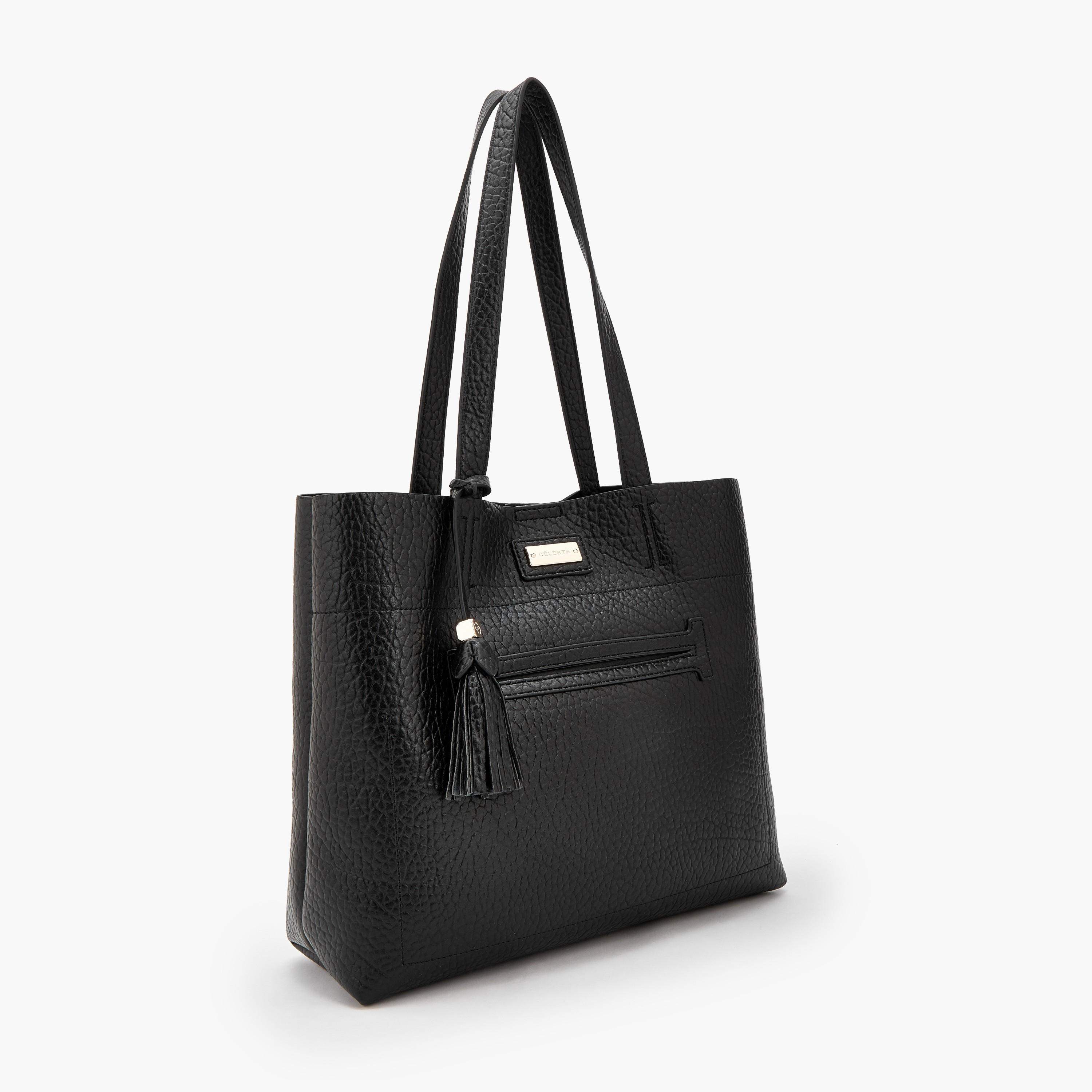 شنطة توتي بارزة الملمس مع شنطة صغيرة من سيليست-women-bagsandwallets-handbags-image-5