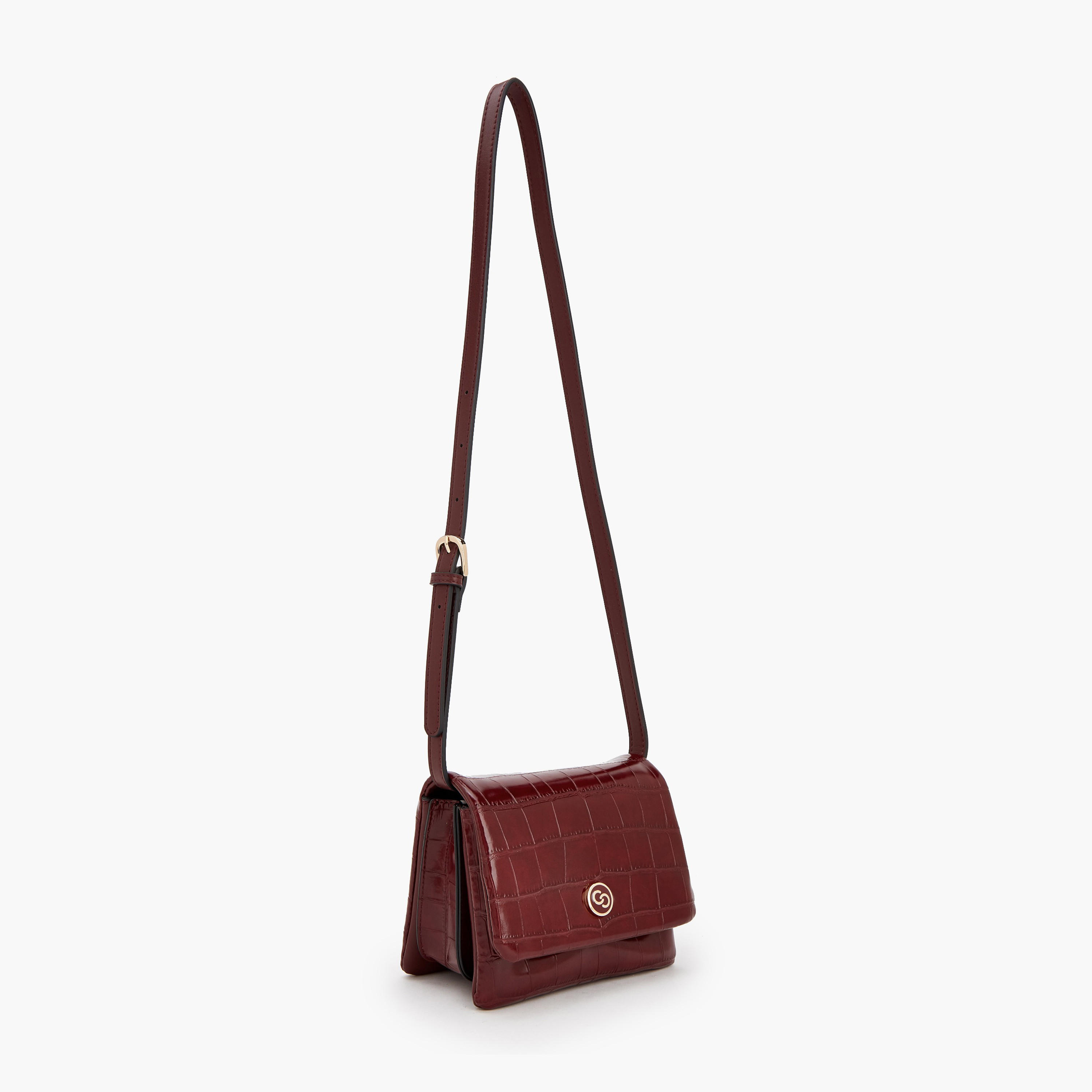 Celeste Textured Crossbody Bag with Magnetic Clasp Closure-women-bagsandwallets-handbags-image-2