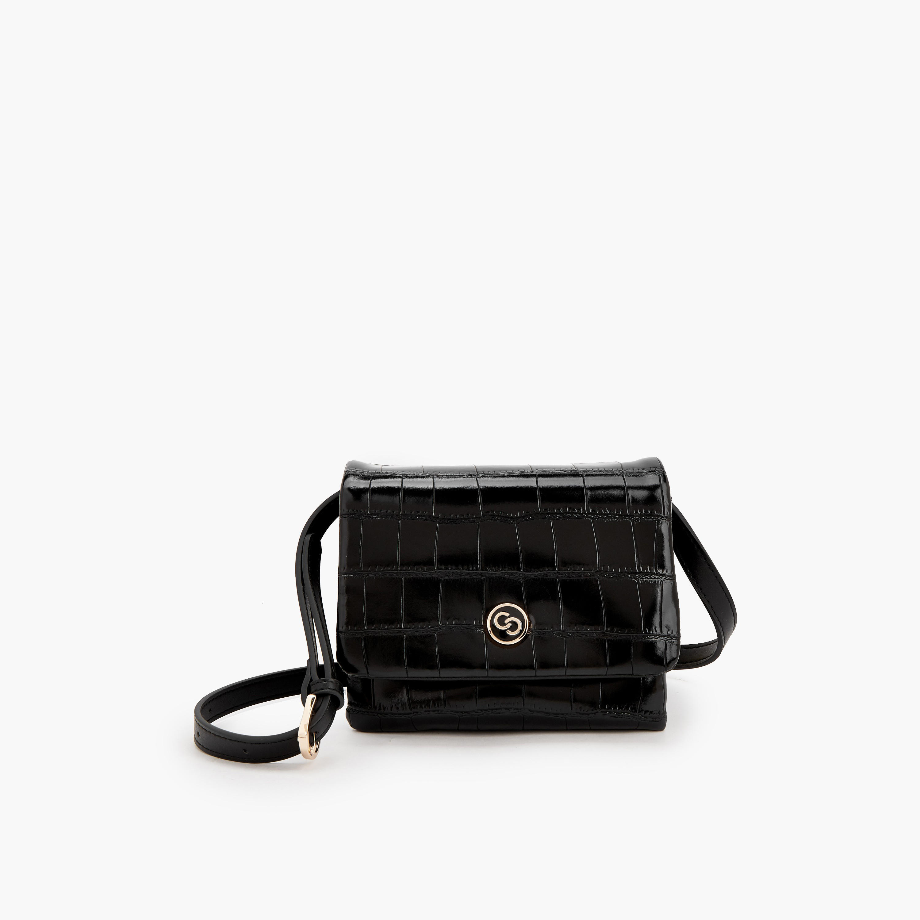 Celeste Textured Crossbody Bag with Magnetic Clasp Closure-women-bagsandwallets-handbags-image-1