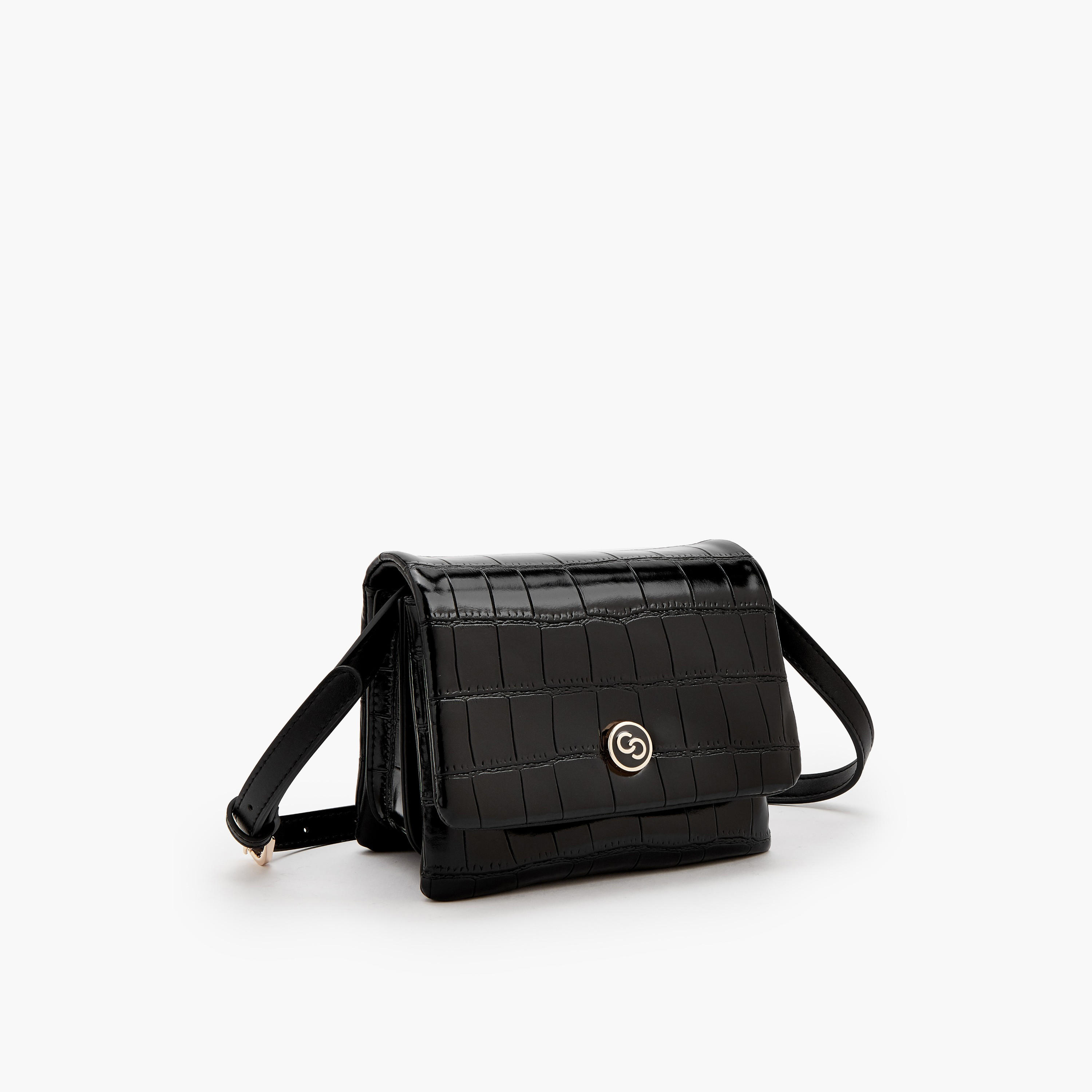 Celeste Textured Crossbody Bag with Magnetic Clasp Closure-women-bagsandwallets-handbags-image-4