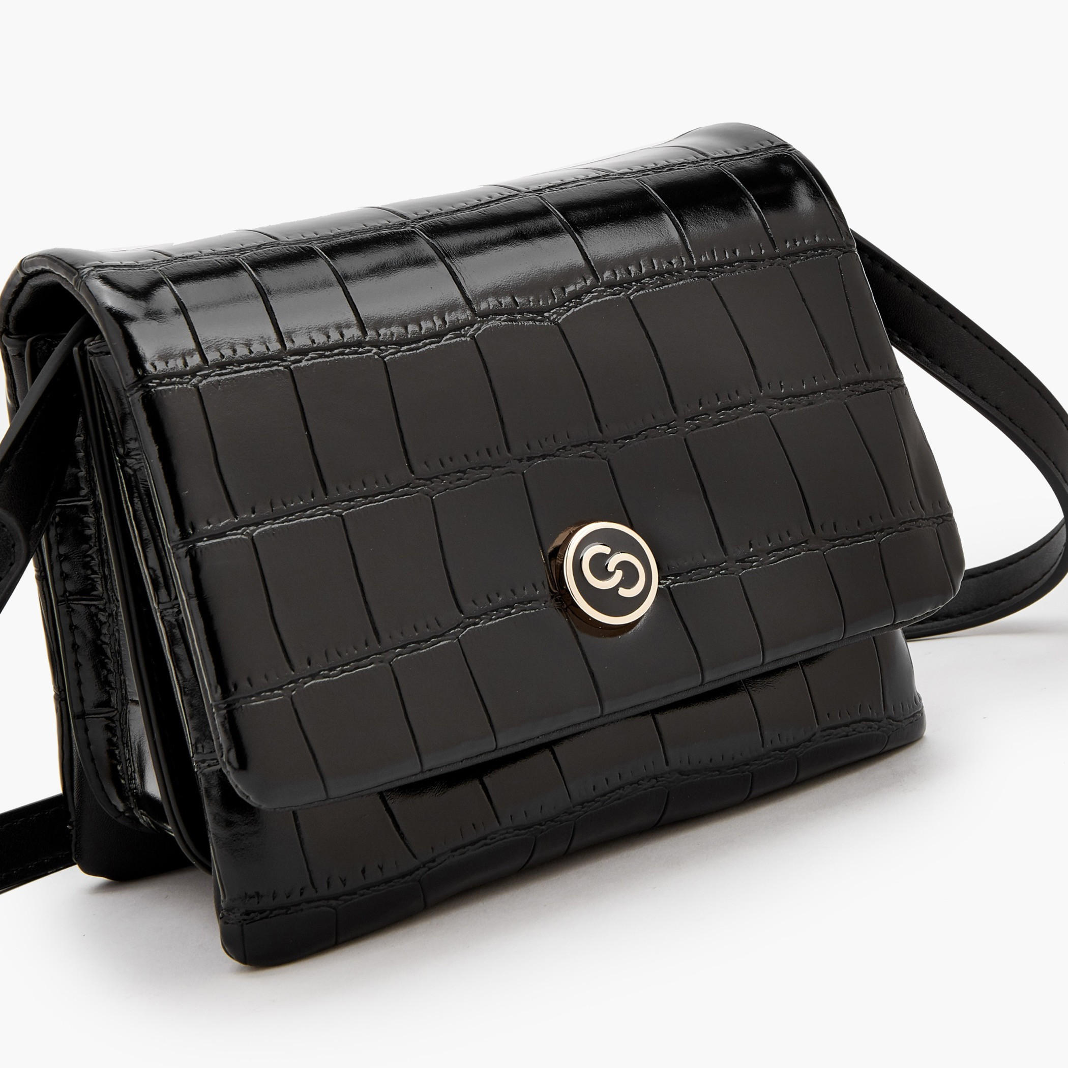 Celeste Textured Crossbody Bag with Magnetic Clasp Closure-women-bagsandwallets-handbags-image-5