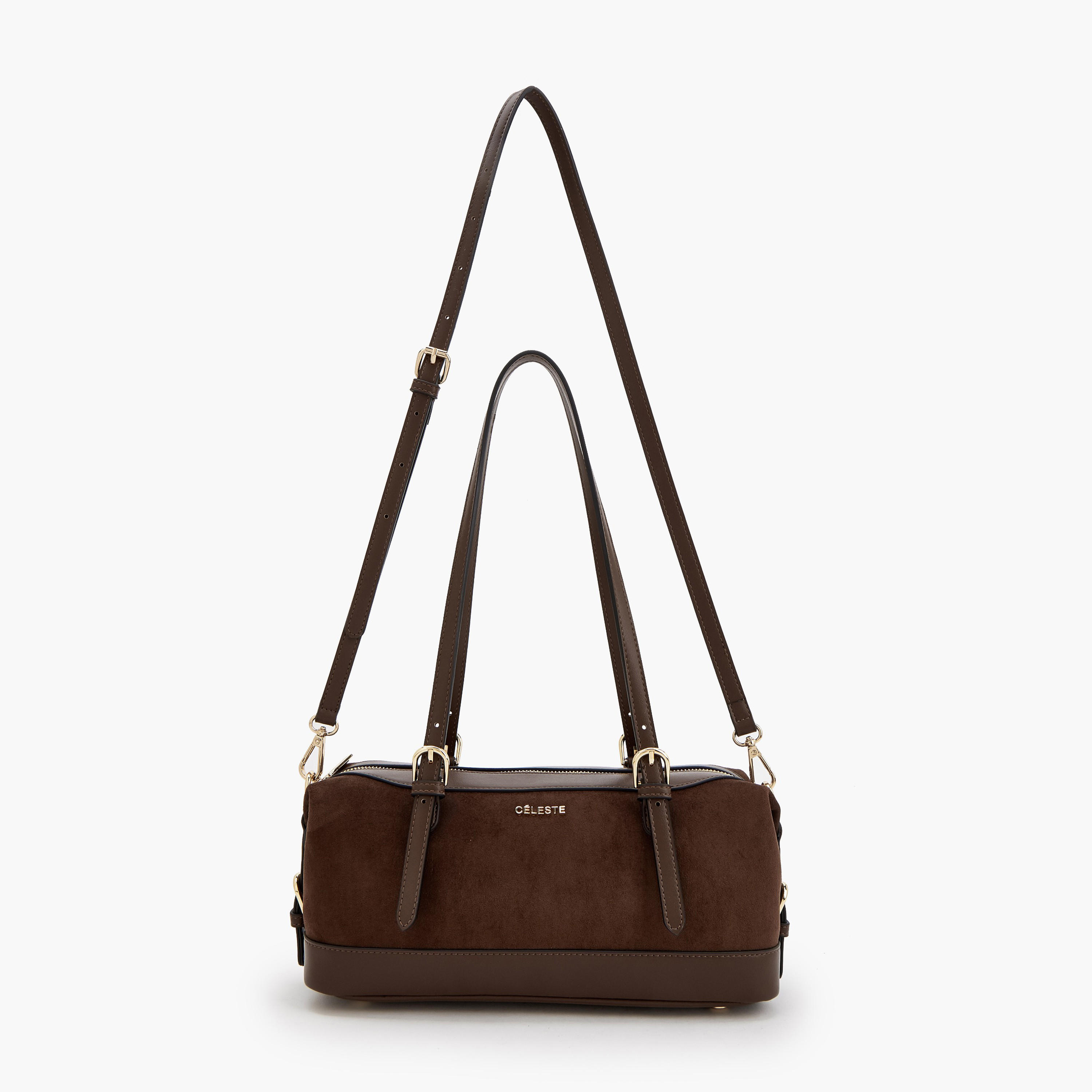 Celeste Textured Shoulder Bag with Detachable Strap-women-bagsandwallets-handbags-image-5