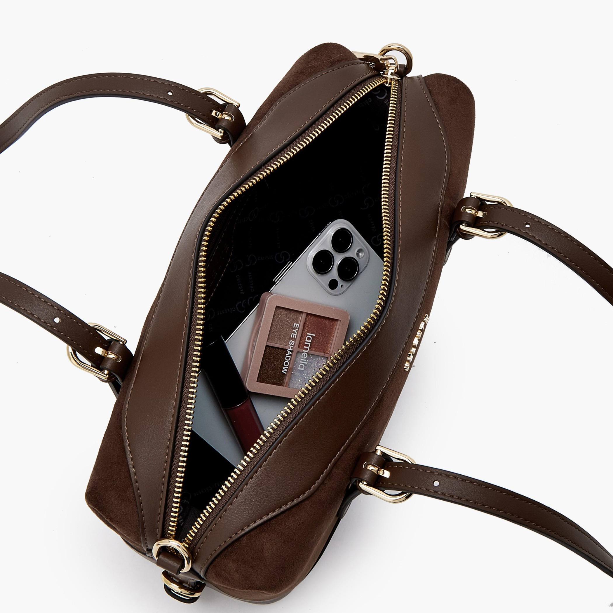 Celeste Textured Shoulder Bag with Detachable Strap-women-bagsandwallets-handbags-image-7