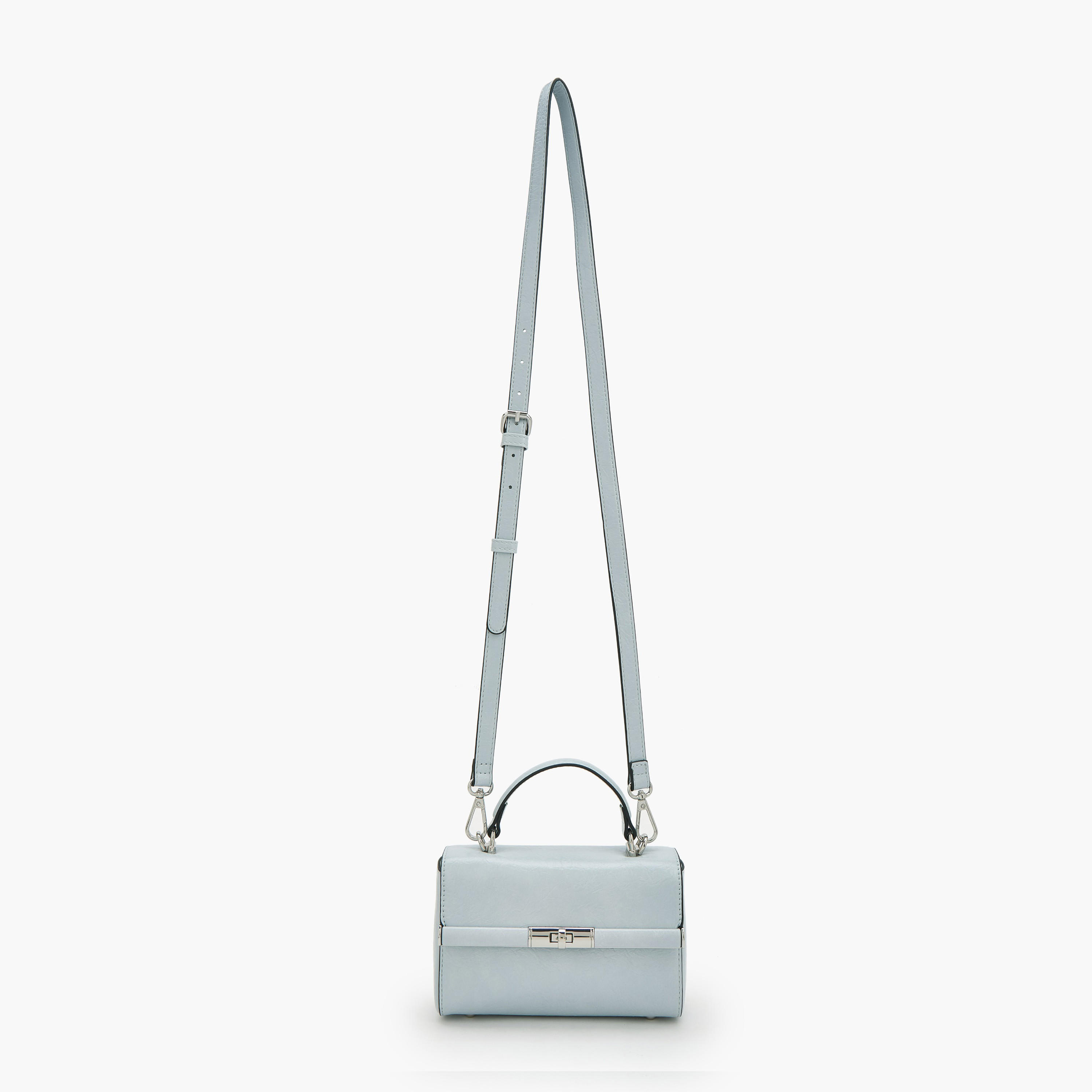 Celeste Solid Satchel Bag with Twist Lock Closure-women-bagsandwallets-handbags-image-2