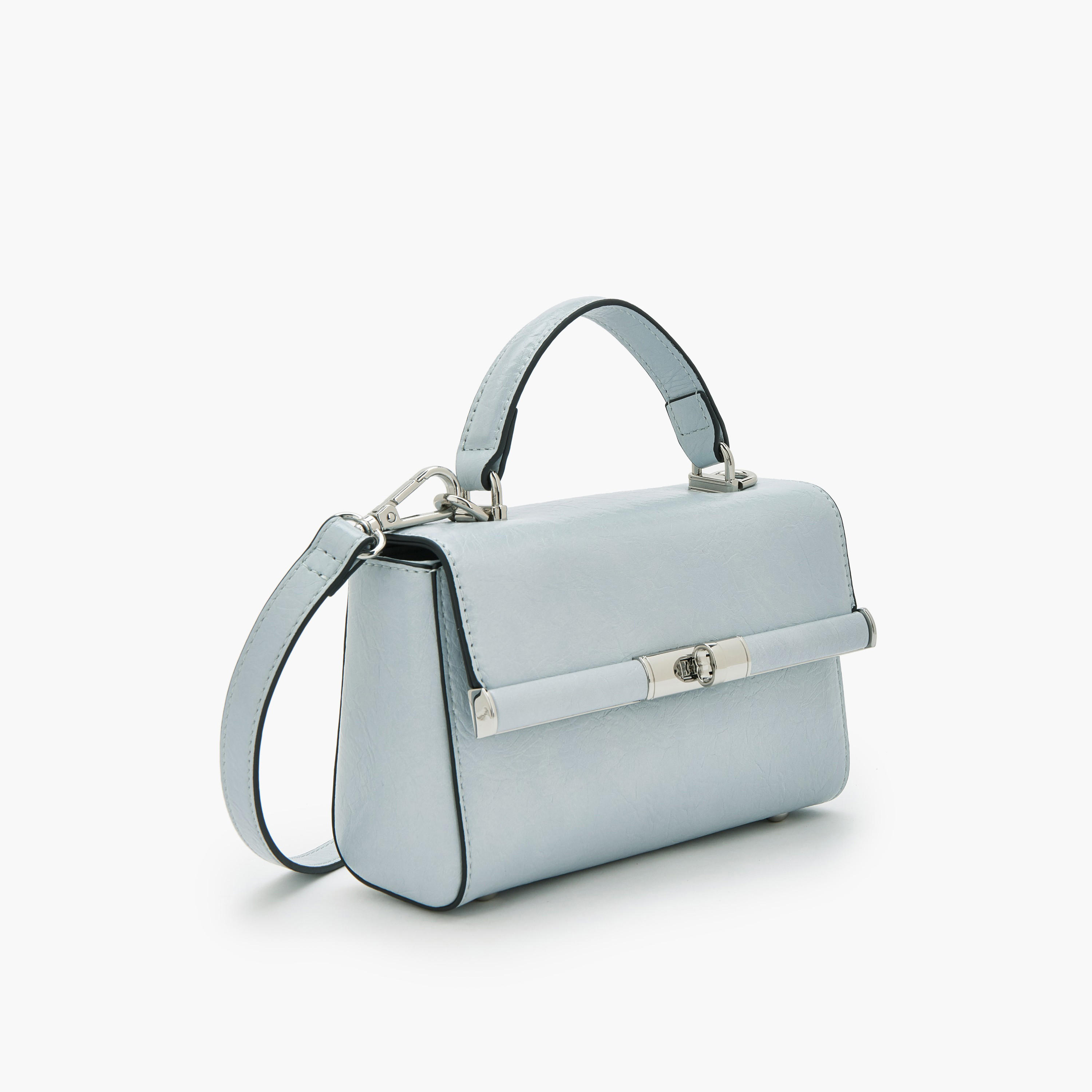 Celeste Solid Satchel Bag with Twist Lock Closure-women-bagsandwallets-handbags-image-3