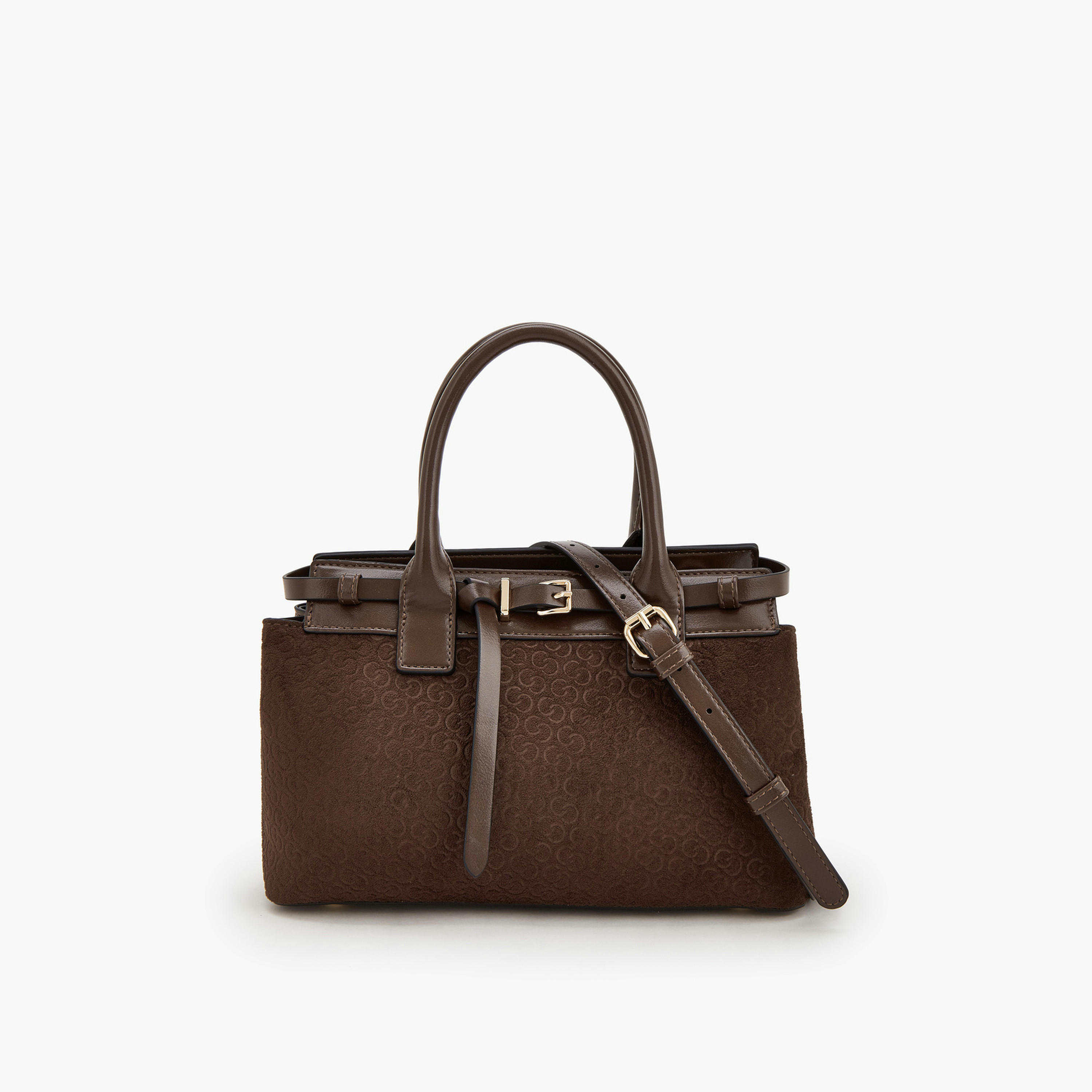 شنطة توت بطبعات مونوجرام ومقبض مزدوج من سيليست-women-bagsandwallets-handbags-image-1