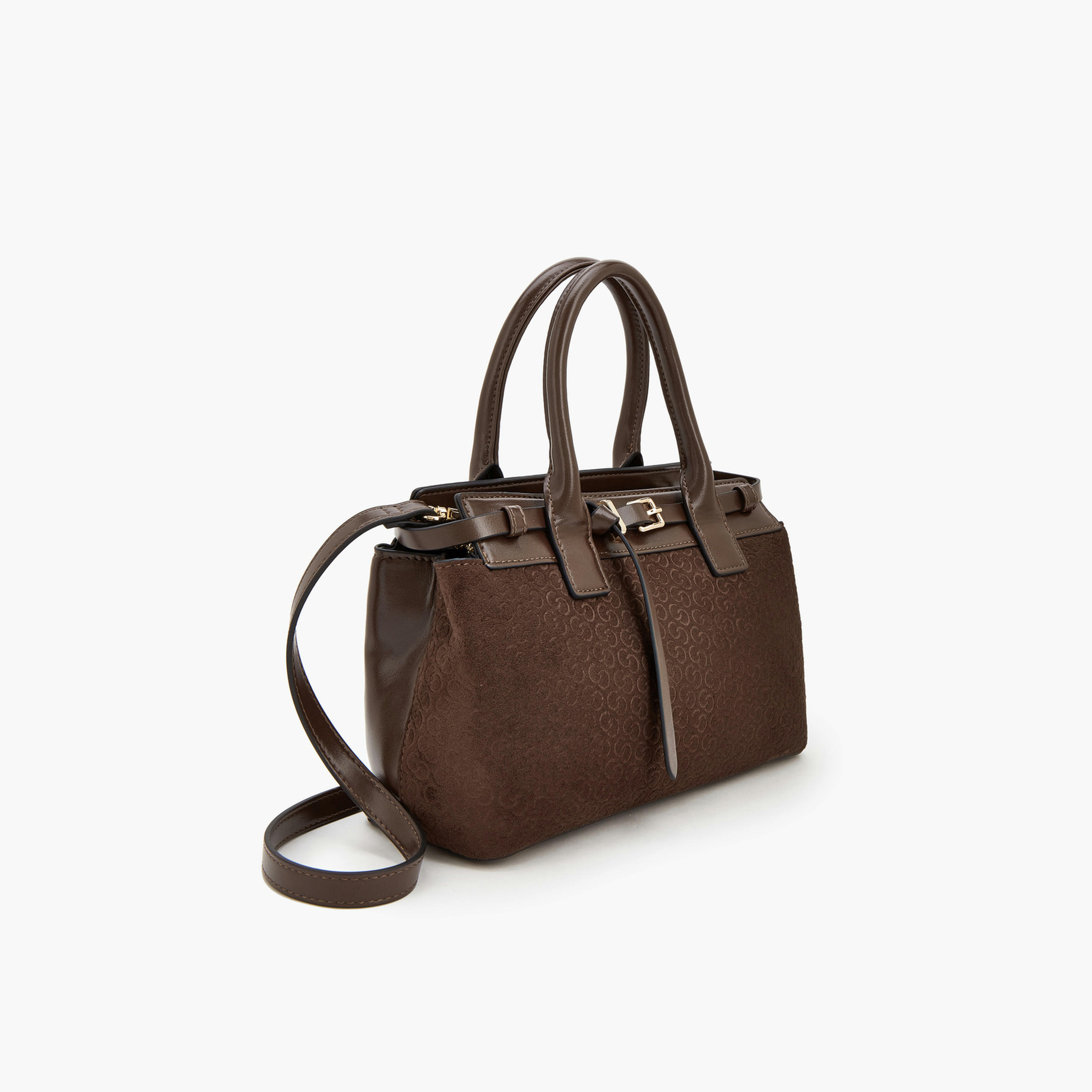 شنطة توت بطبعات مونوجرام ومقبض مزدوج من سيليست-women-bagsandwallets-handbags-image-3