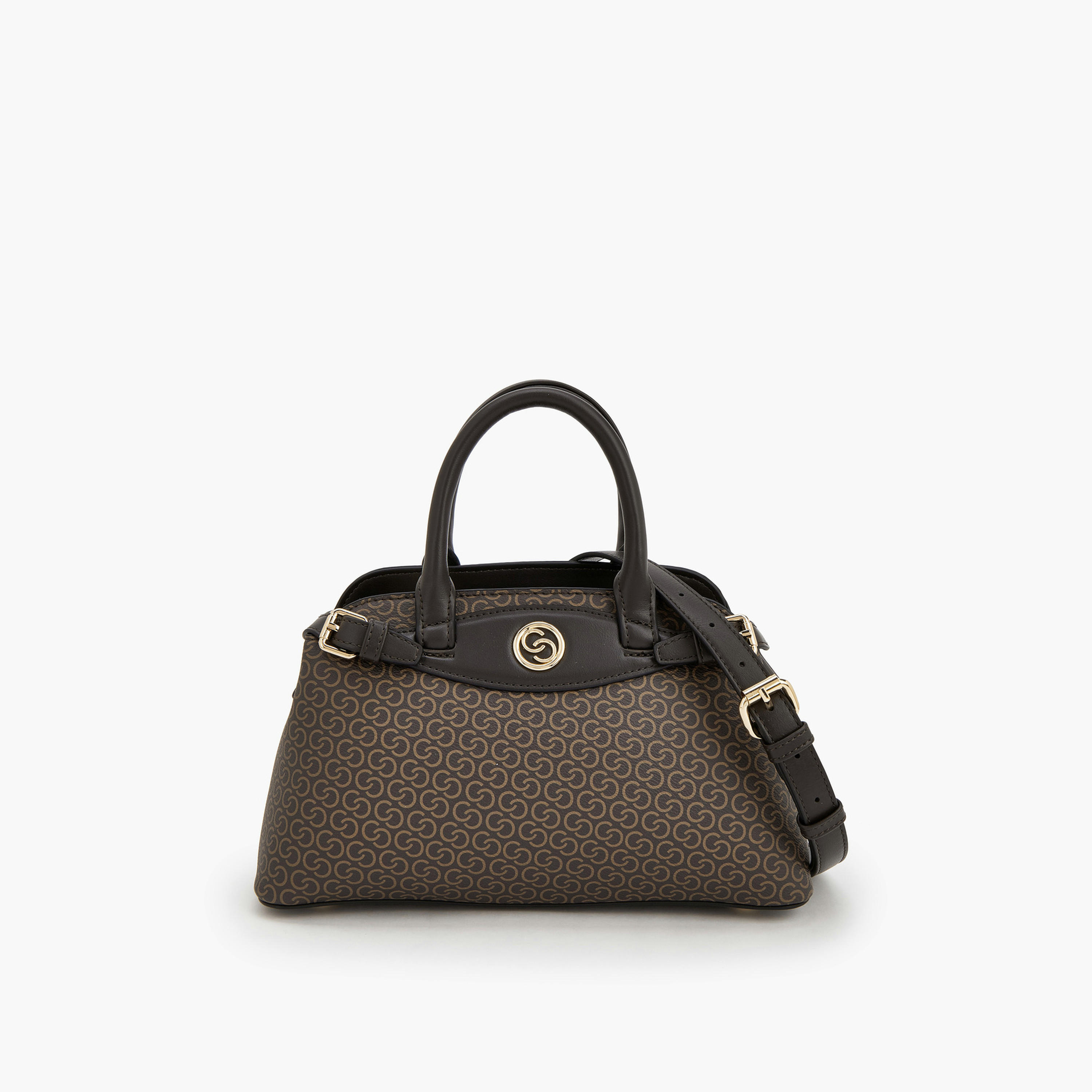 شنطة يد بطبعات مونوجرام ومقابض مزدوجة من سيليست-women-bagsandwallets-handbags-image-1