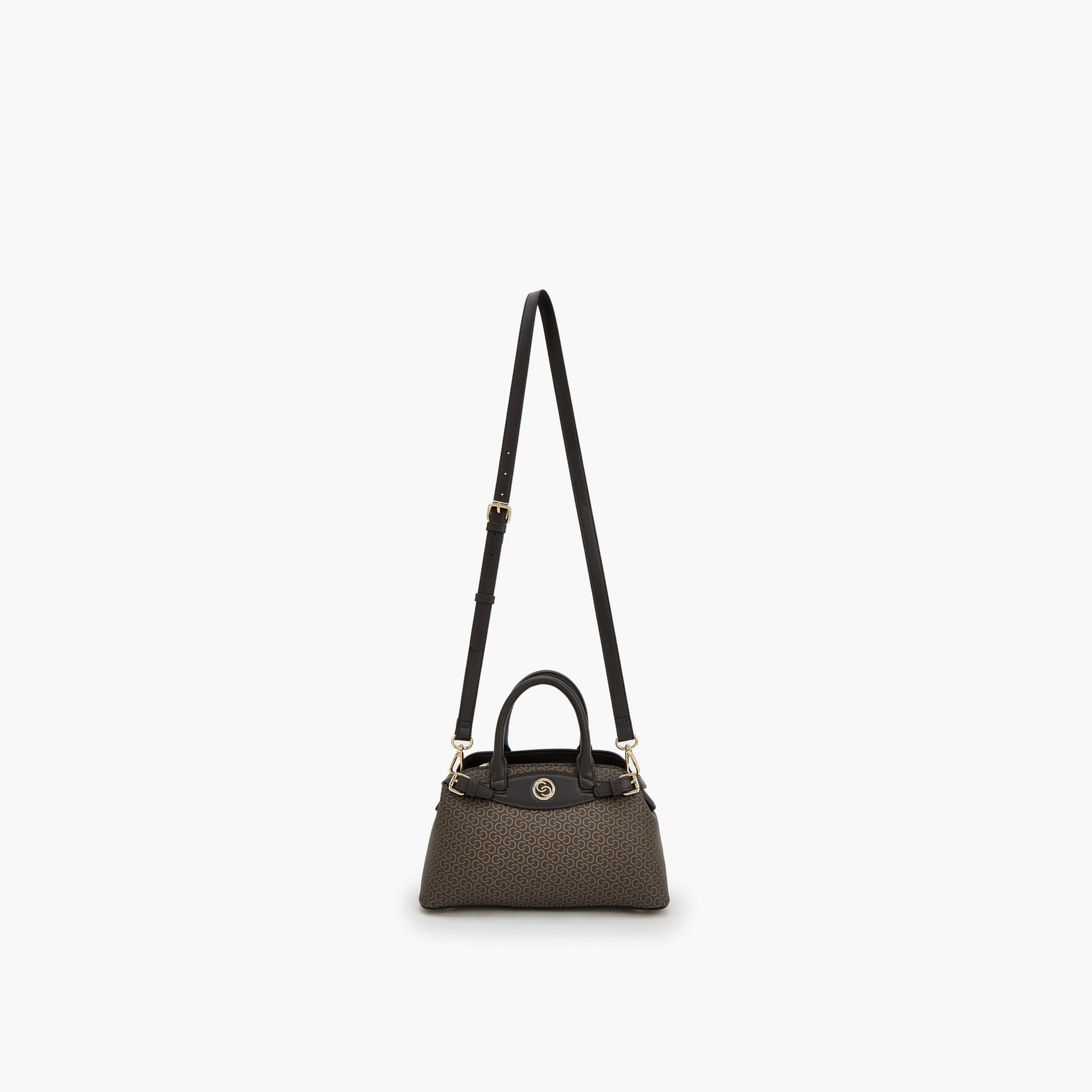 شنطة يد بطبعات مونوجرام ومقابض مزدوجة من سيليست-women-bagsandwallets-handbags-image-2