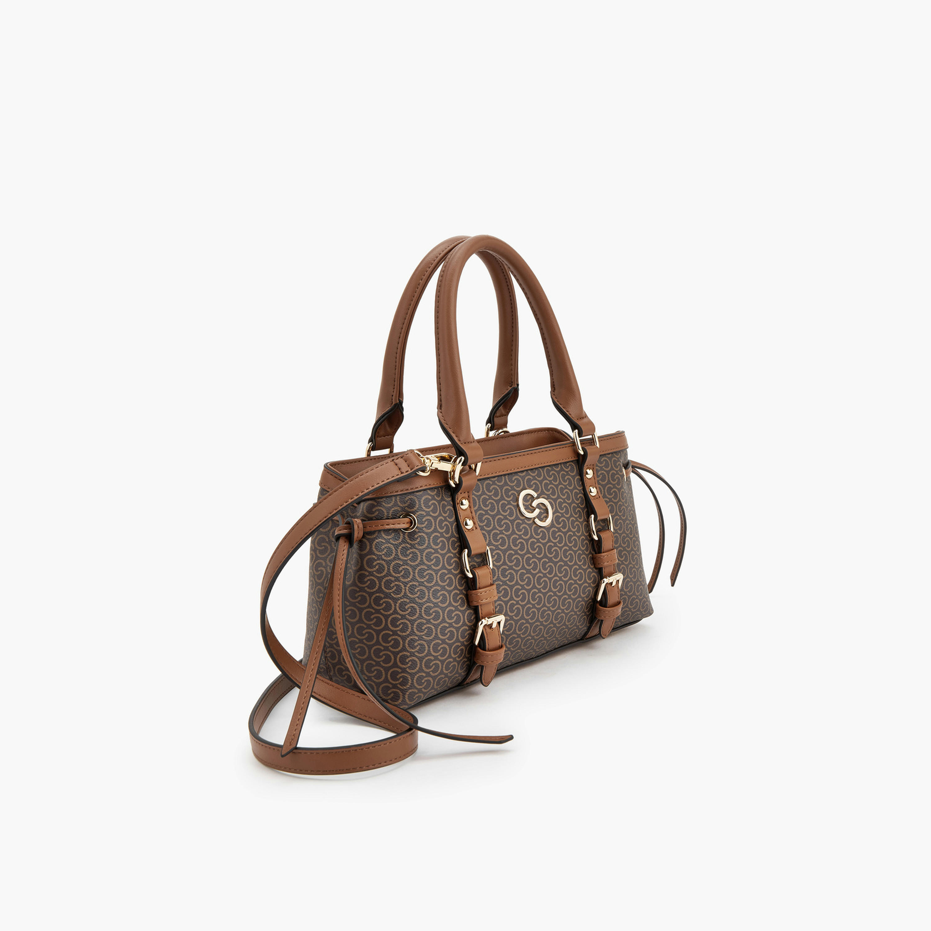 Celeste Monogram Print Tote Bag with Zip Closure-women-bagsandwallets-handbags-image-3