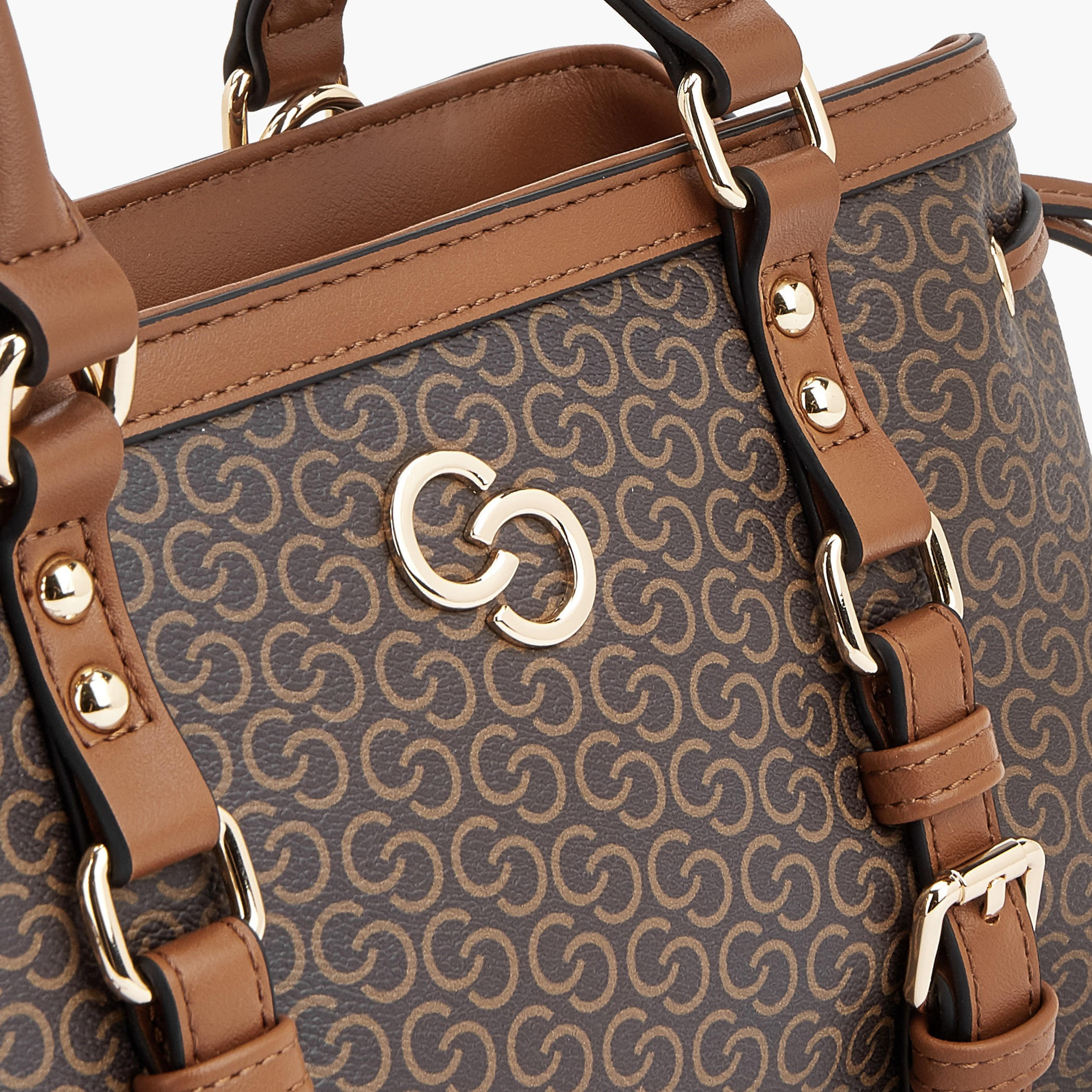 Celeste Monogram Print Tote Bag with Zip Closure-women-bagsandwallets-handbags-image-4