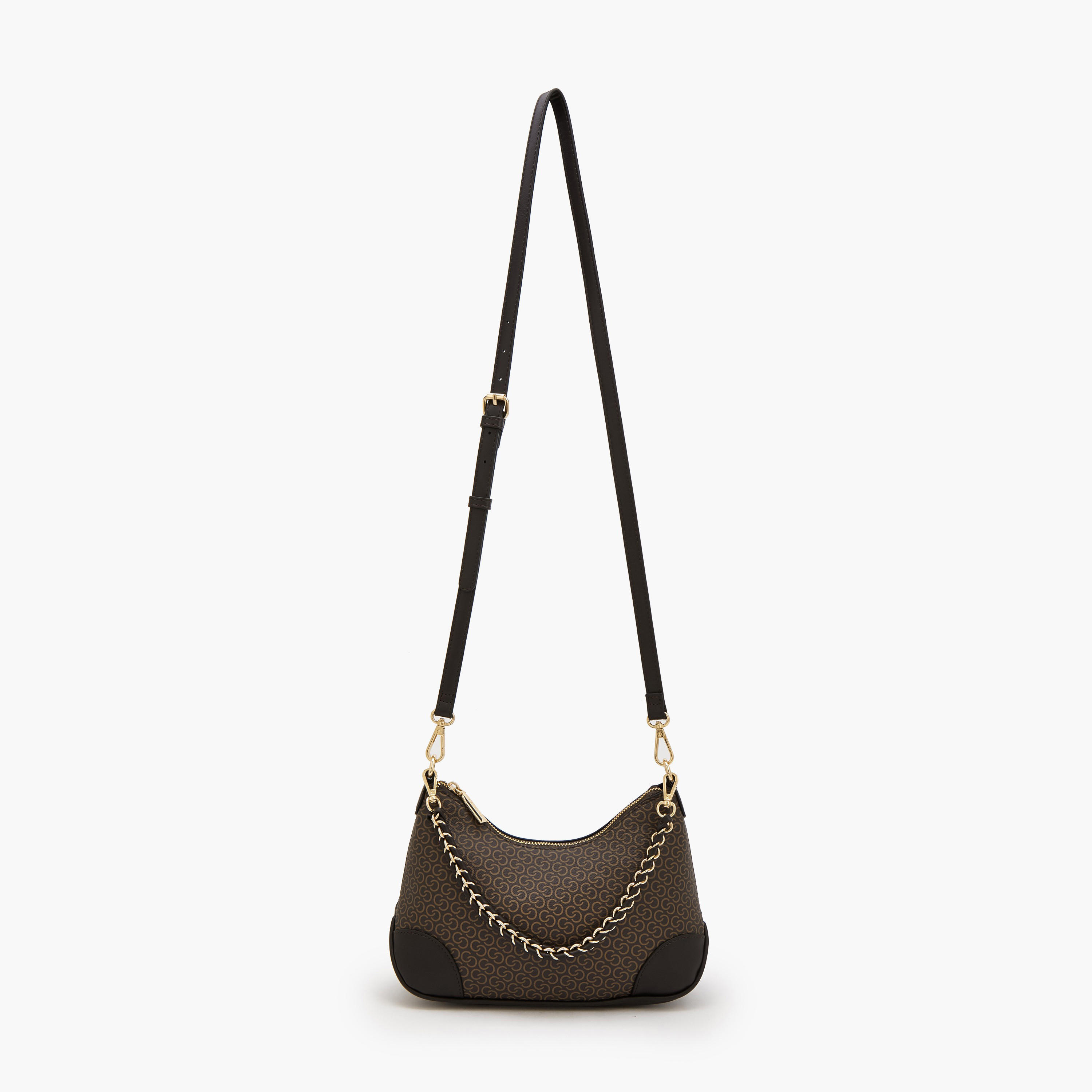 شنطة كروس بودي بطبعات مونوجرام وحزام كتف قابل للتعديل من سيليست-women-bagsandwallets-handbags-image-2