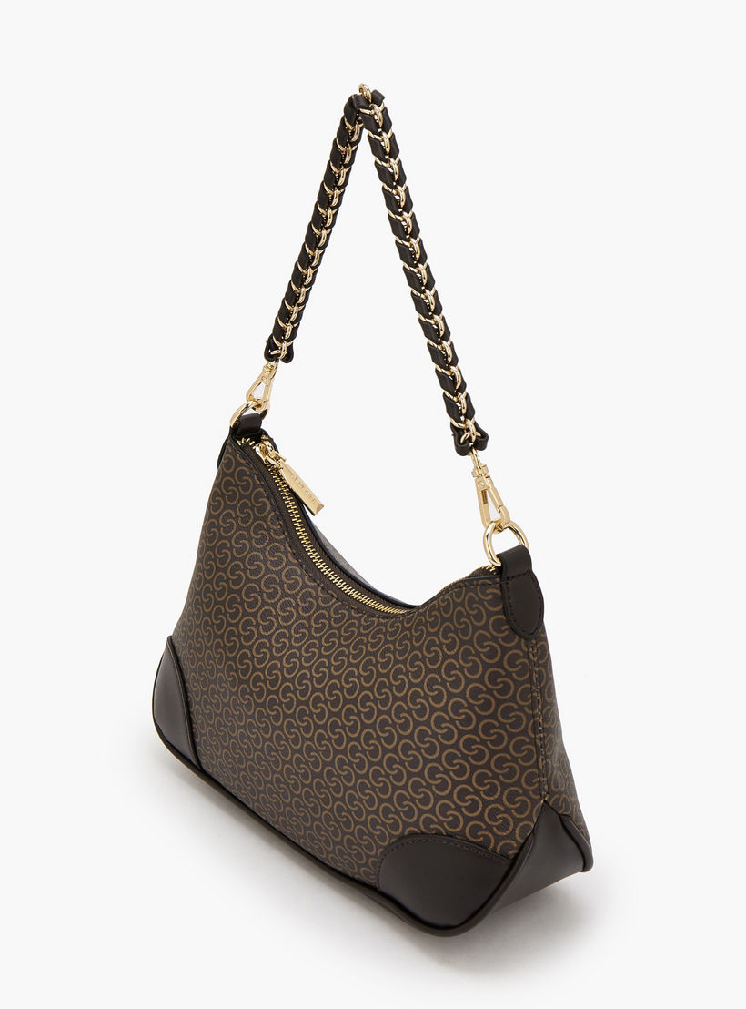 شنطة كروس بودي بطبعات مونوجرام وحزام كتف قابل للتعديل من سيليست-women-bagsandwallets-handbags-image-4
