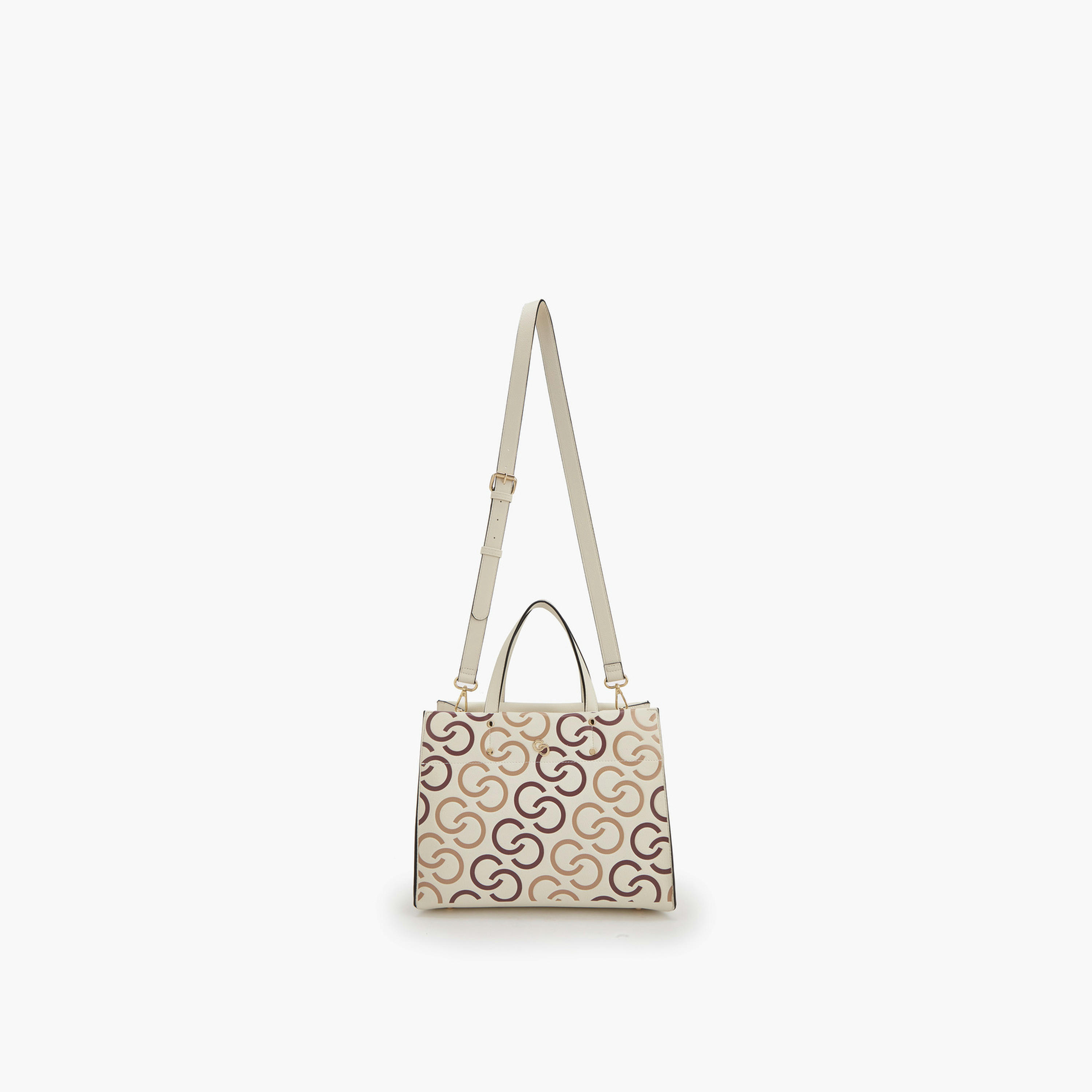 شنطة يد بطبعات مونوجرام ومقابض مزدوجة من سيليست-women-bagsandwallets-handbags-image-2