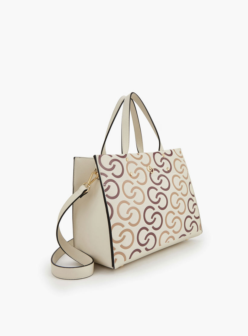 شنطة يد بطبعات مونوجرام ومقابض مزدوجة من سيليست-women-bagsandwallets-handbags-image-3