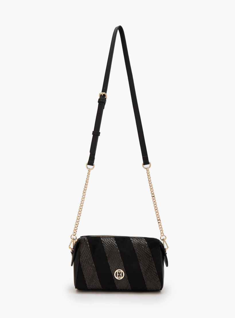 Elle Textured Crossbody Bag with Zip Closure-women-bagsandwallets-handbags-image-2