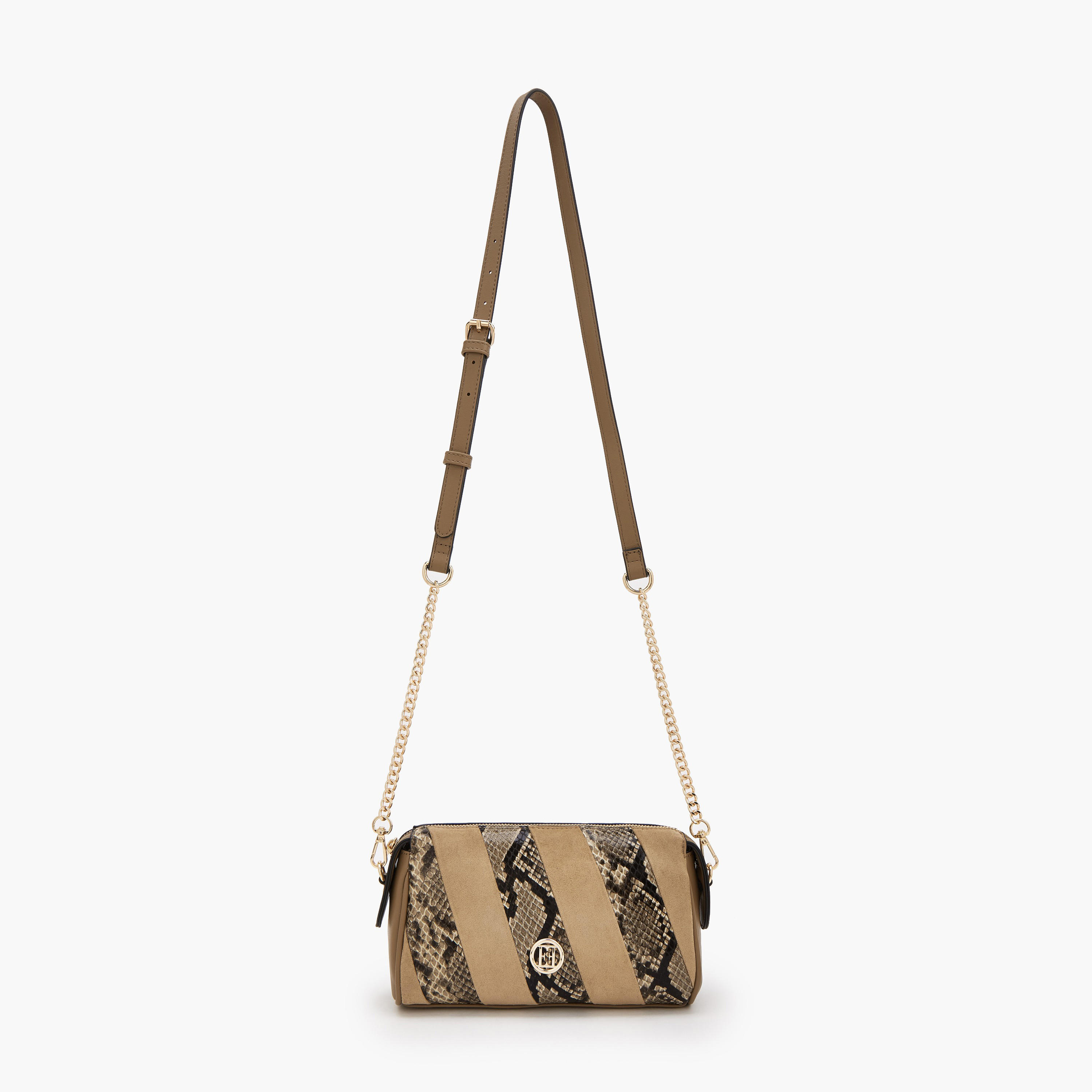 Elle Textured Crossbody Bag with Zip Closure-women-bagsandwallets-handbags-image-2