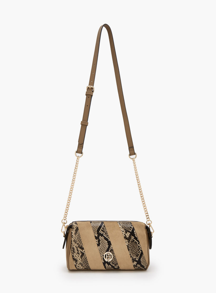 Elle Textured Crossbody Bag with Zip Closure-women-bagsandwallets-handbags-image-2