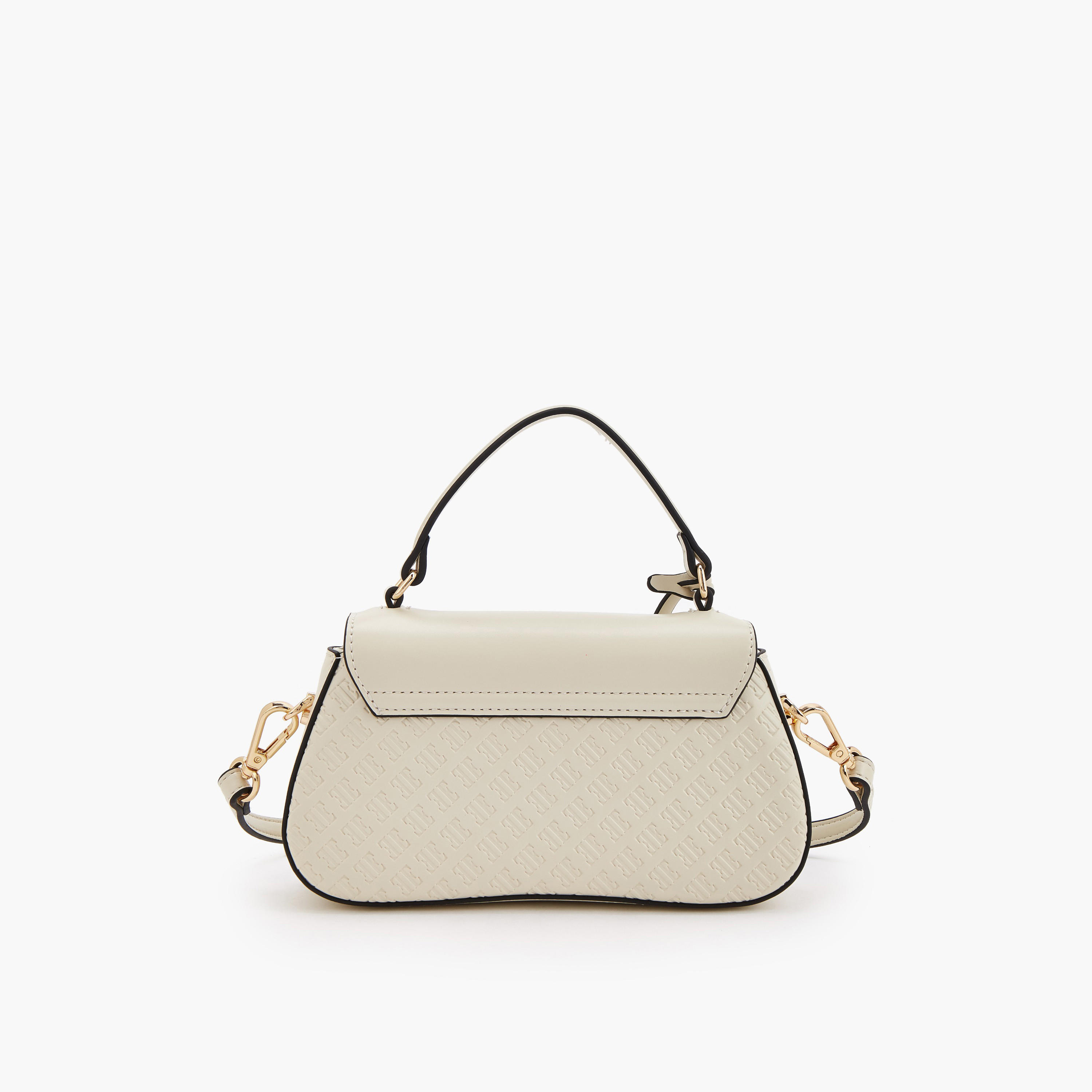 Elle Monogram Embossed Satchel Bag with Detachable Strap-women-bagsandwallets-handbags-image-5