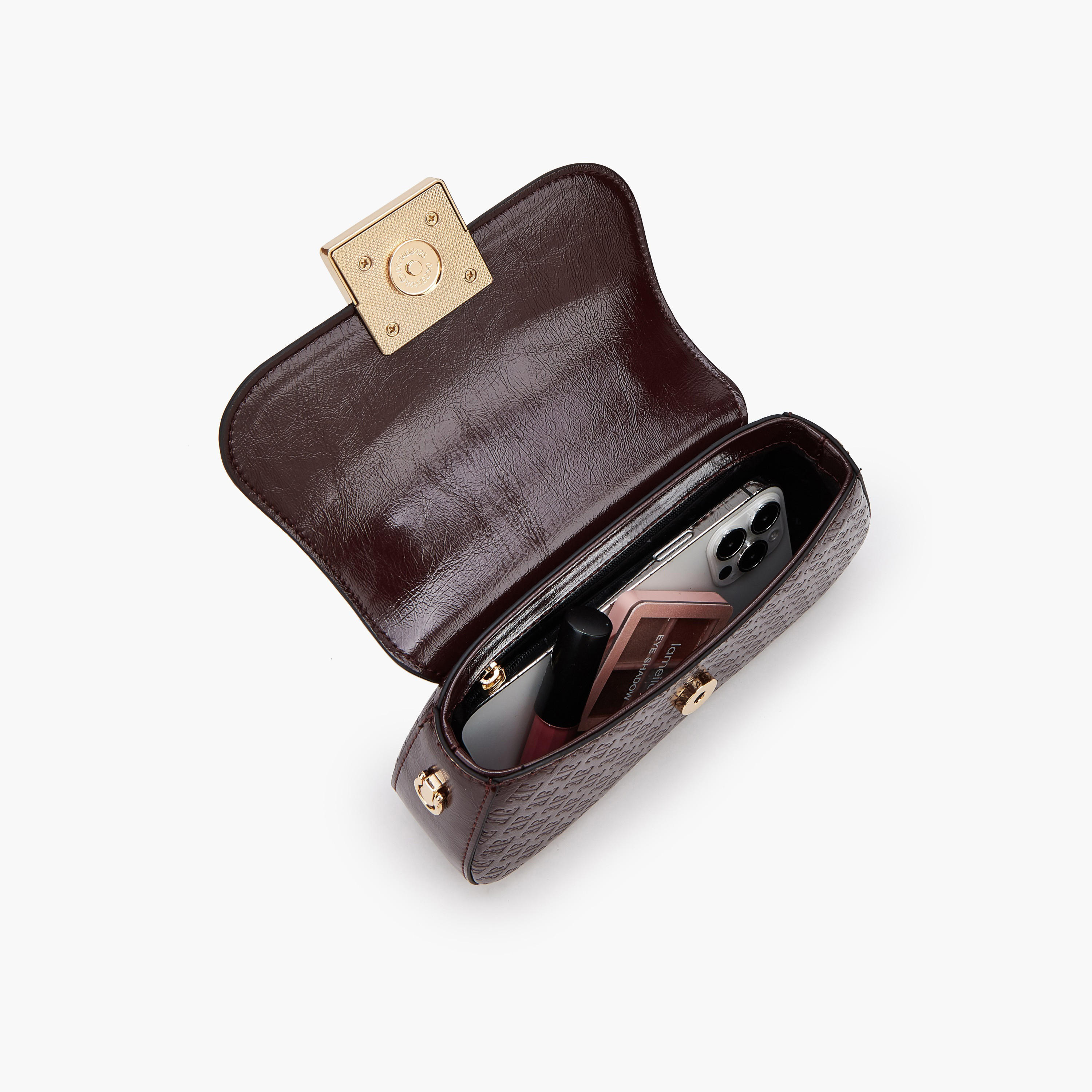 Elle Monogram Embossed Satchel Bag with Detachable Strap-women-bagsandwallets-handbags-image-7