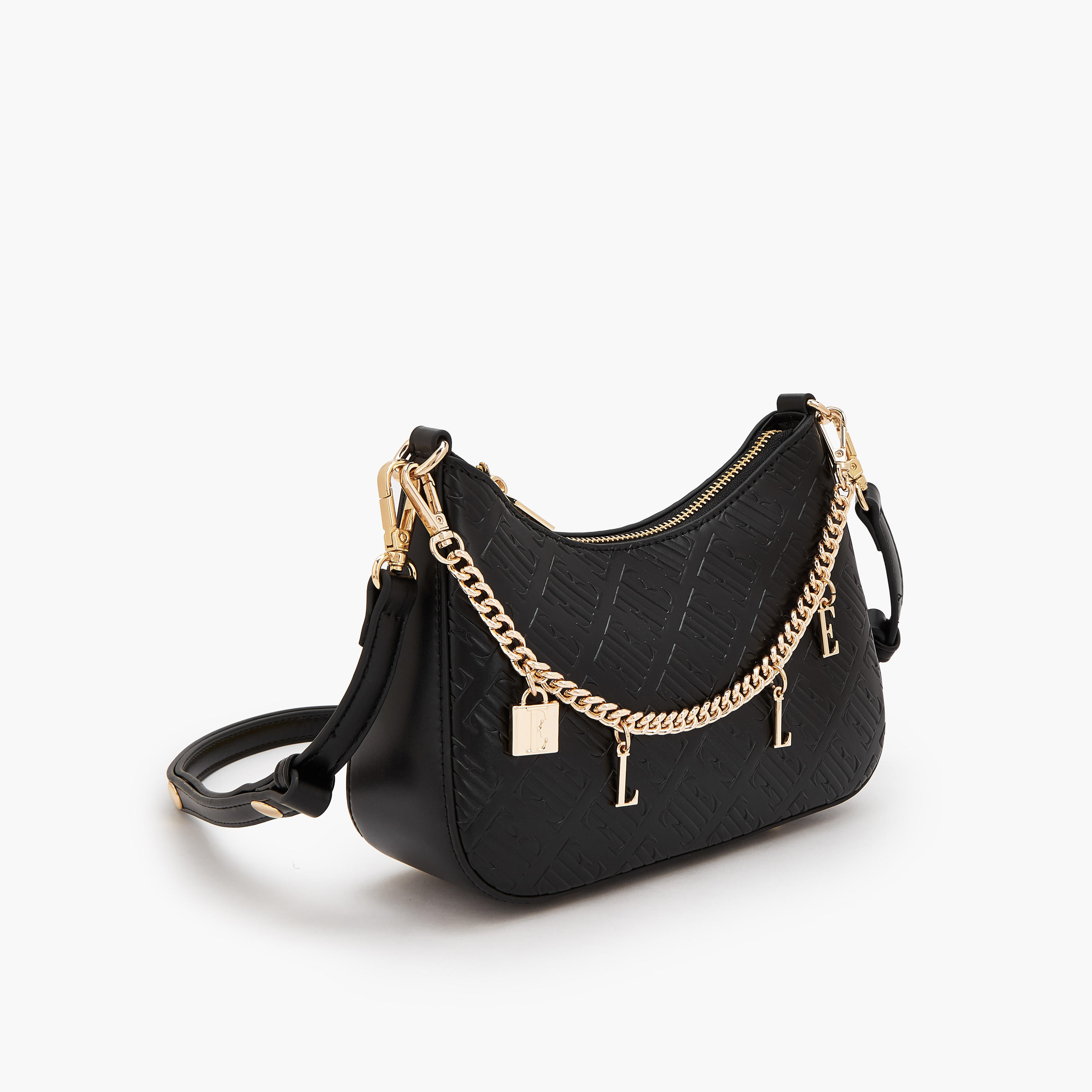 Elle Monogram Embossed Crossbody Bag with Detachable Shoulder Strap-women-bagsandwallets-handbags-image-2