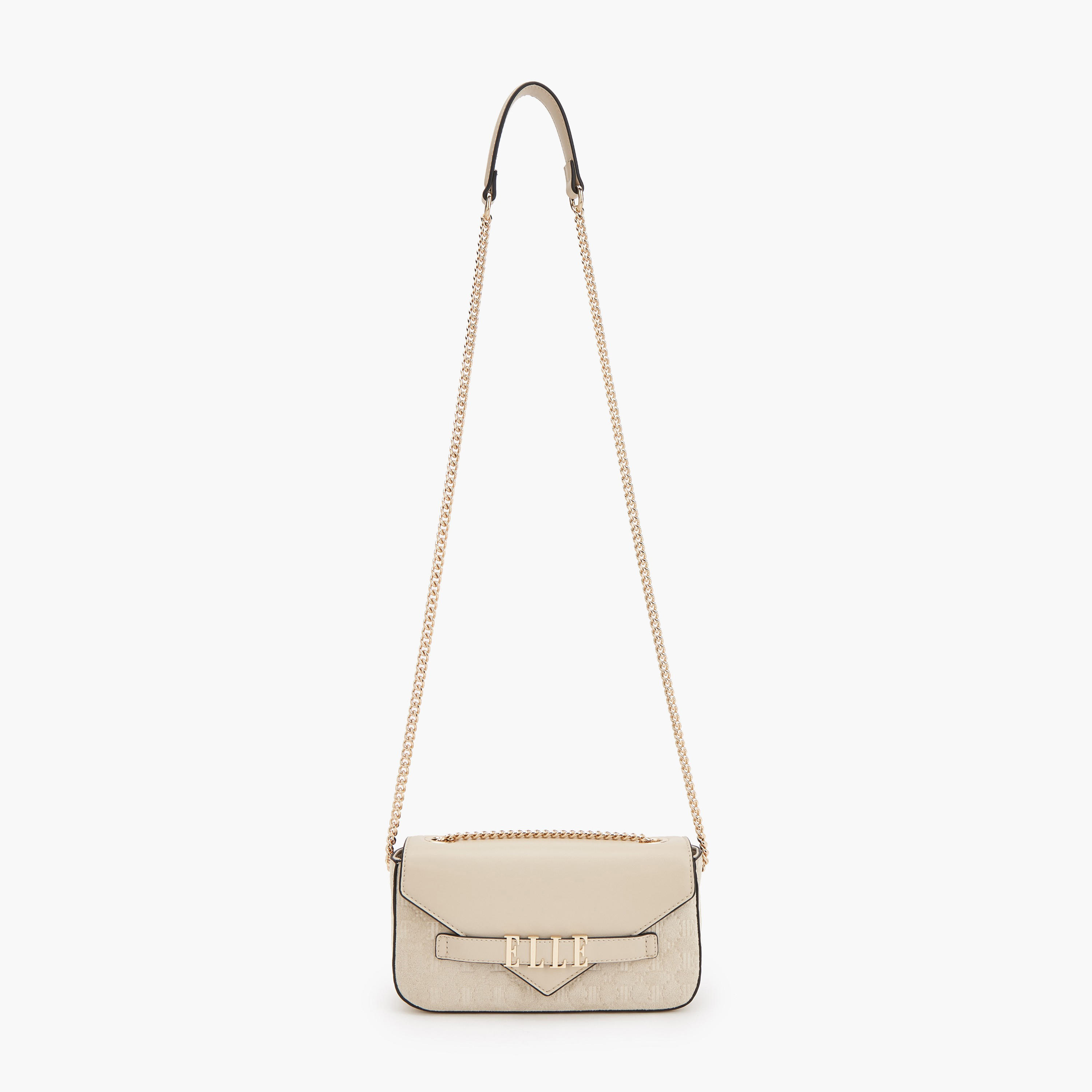 Elle Monogram Embossed Crossbody Bag with Chain Strap-women-bagsandwallets-handbags-image-2