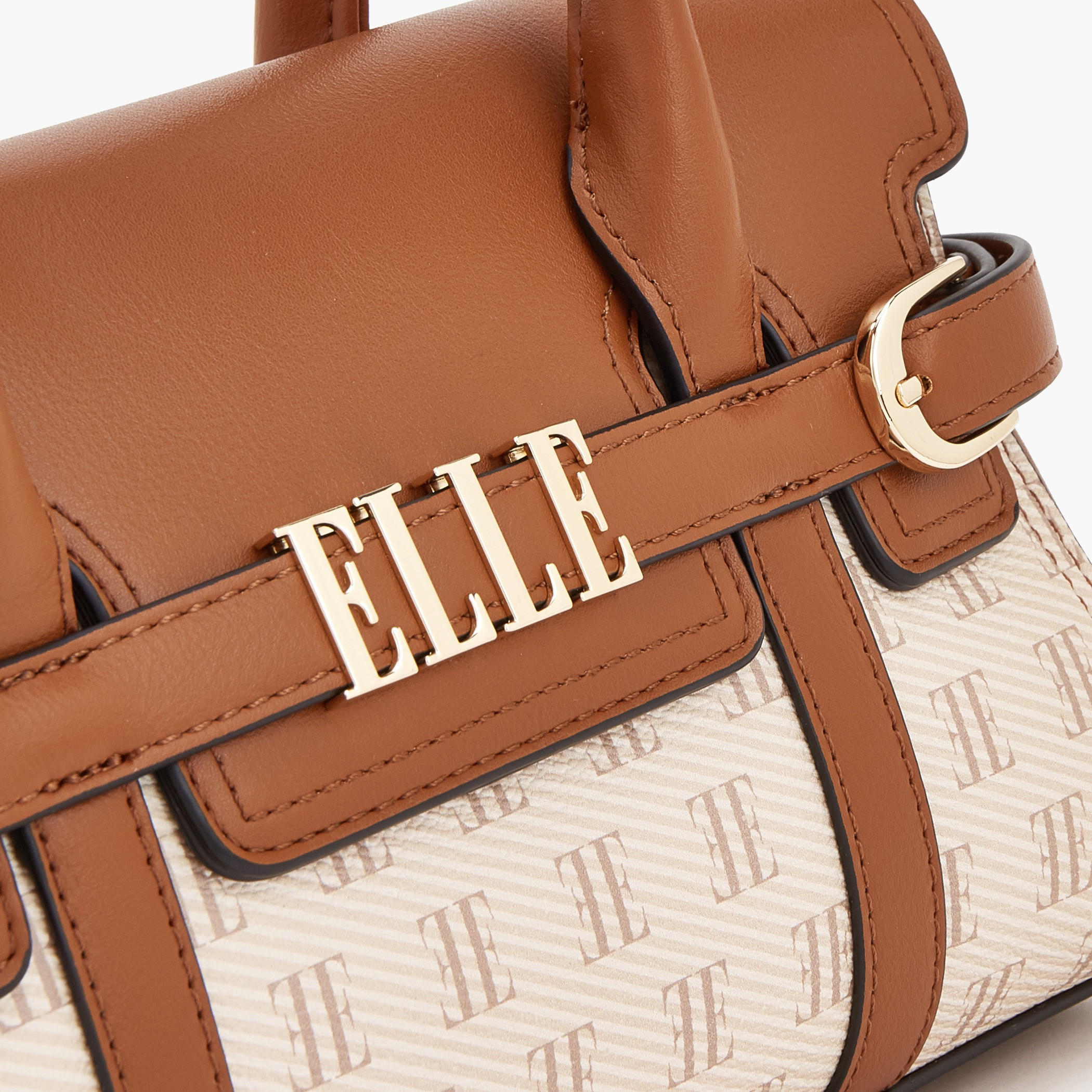 Elle Monogram Print Satchel Bag with Detachable Strap-women-bagsandwallets-handbags-image-7