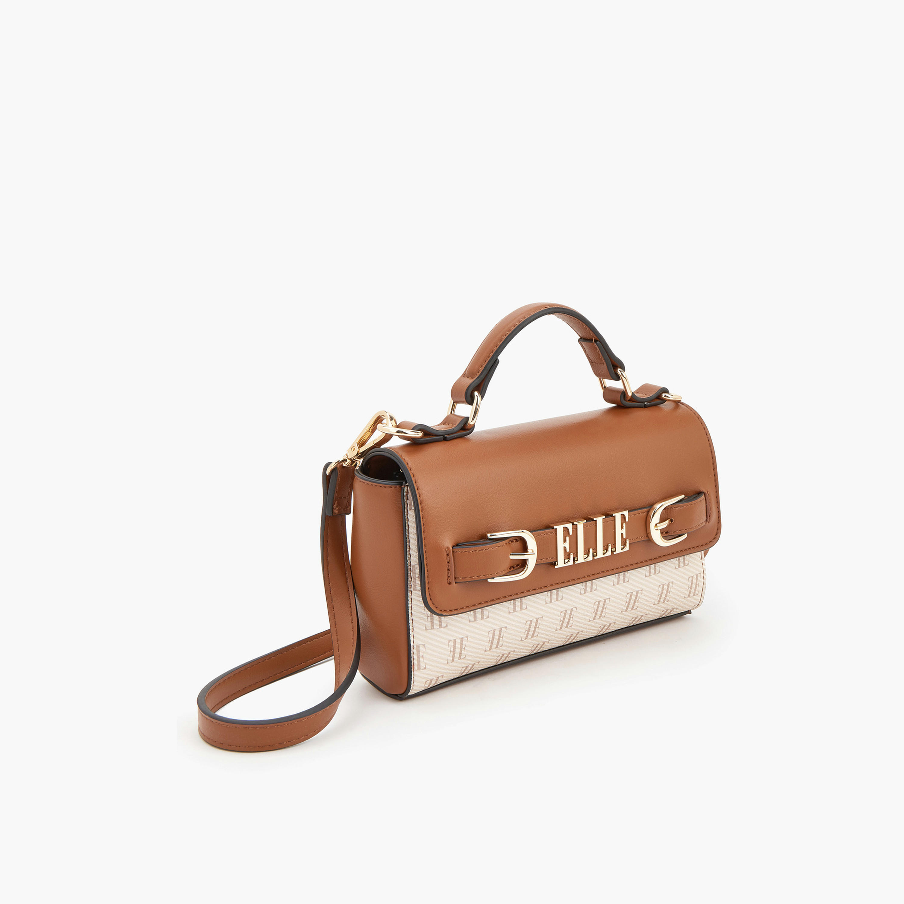 Elle Monogram Satchel Bag with Detachable Strap-women-bagsandwallets-handbags-image-3