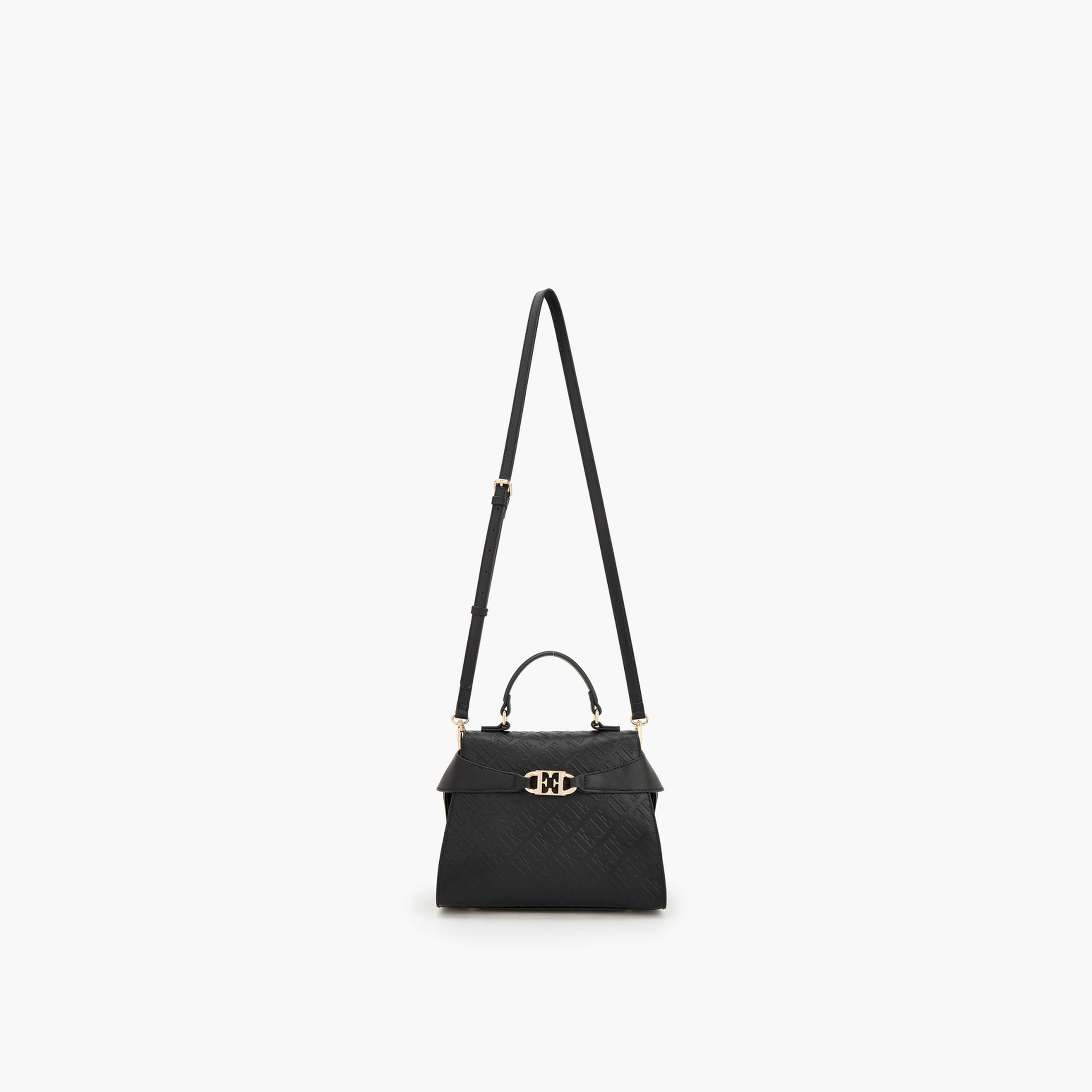 Elle Monogram Embossed Satchel Bag with Detachable Strap-women-bagsandwallets-handbags-image-2