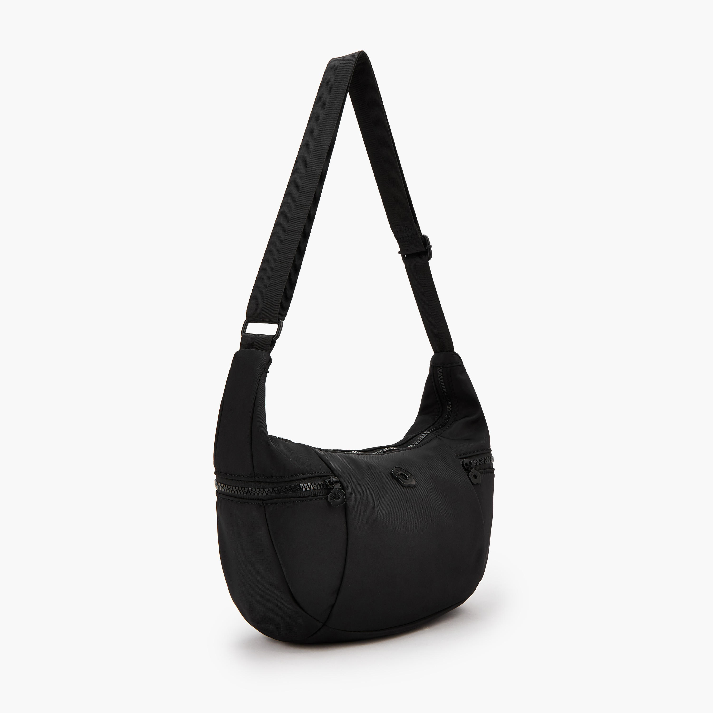 Missy Solid Crossbody Bag with Zip Pockets-women-bagsandwallets-handbags-image-2