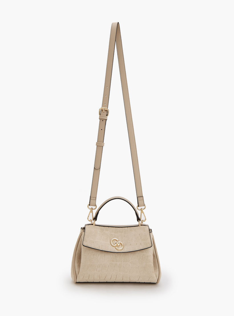 شنطة ساتشل من الشامواه بملمس بارز مع حزام قابل للإزالة من سيليست-women-bagsandwallets-handbags-image-2