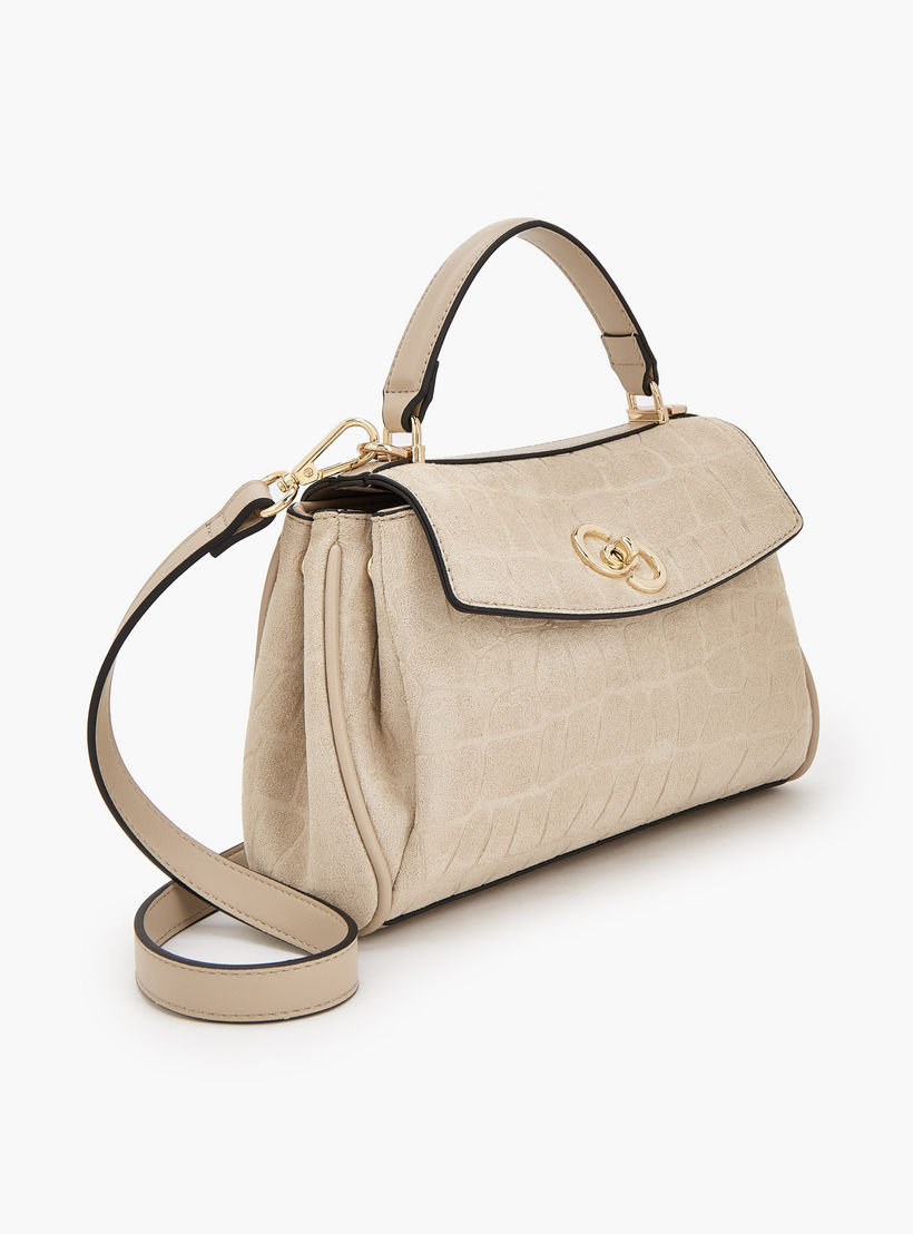 شنطة ساتشل من الشامواه بملمس بارز مع حزام قابل للإزالة من سيليست-women-bagsandwallets-handbags-image-3