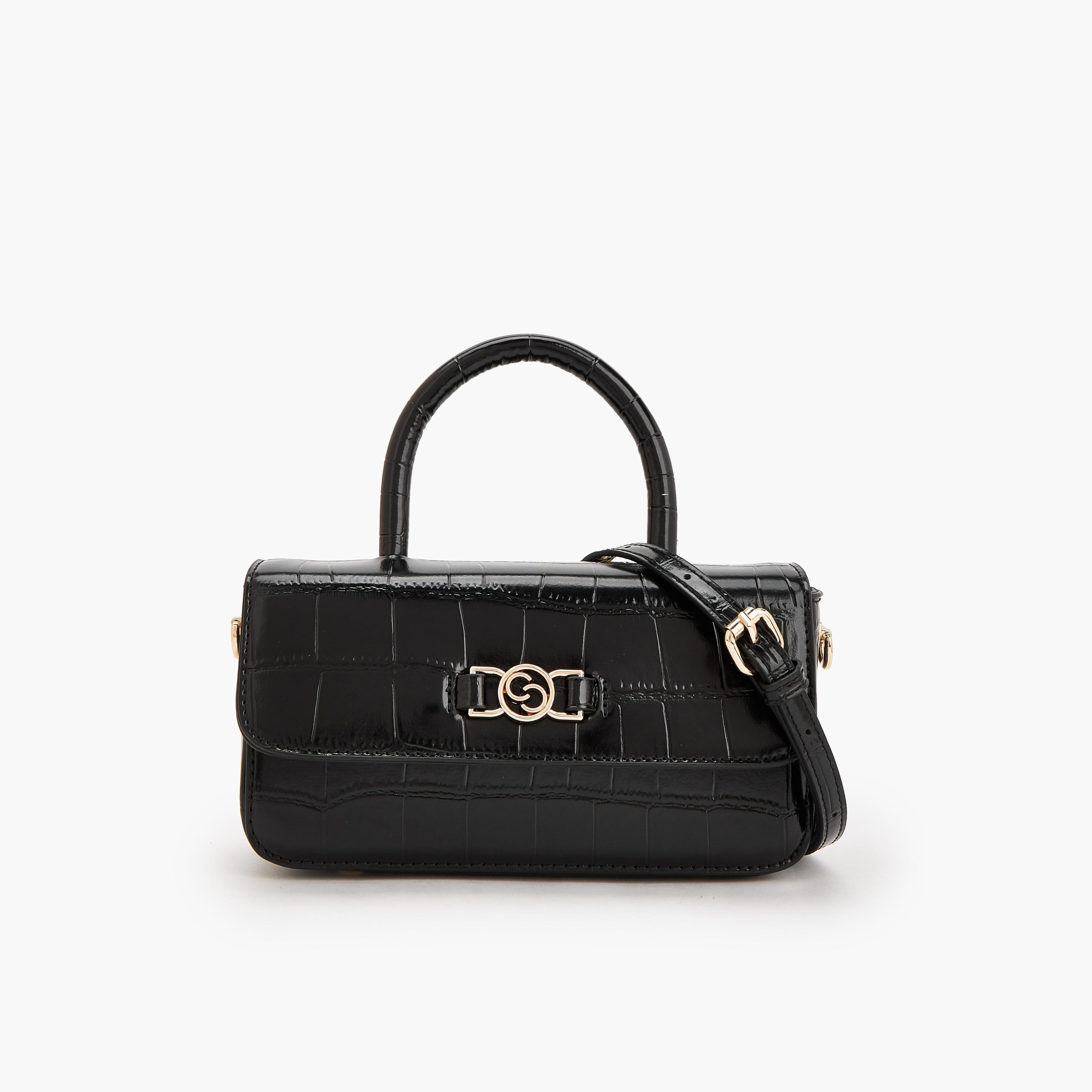 Celeste Textured Satchel Bag with Detachable Strap-women-bagsandwallets-handbags-image-1