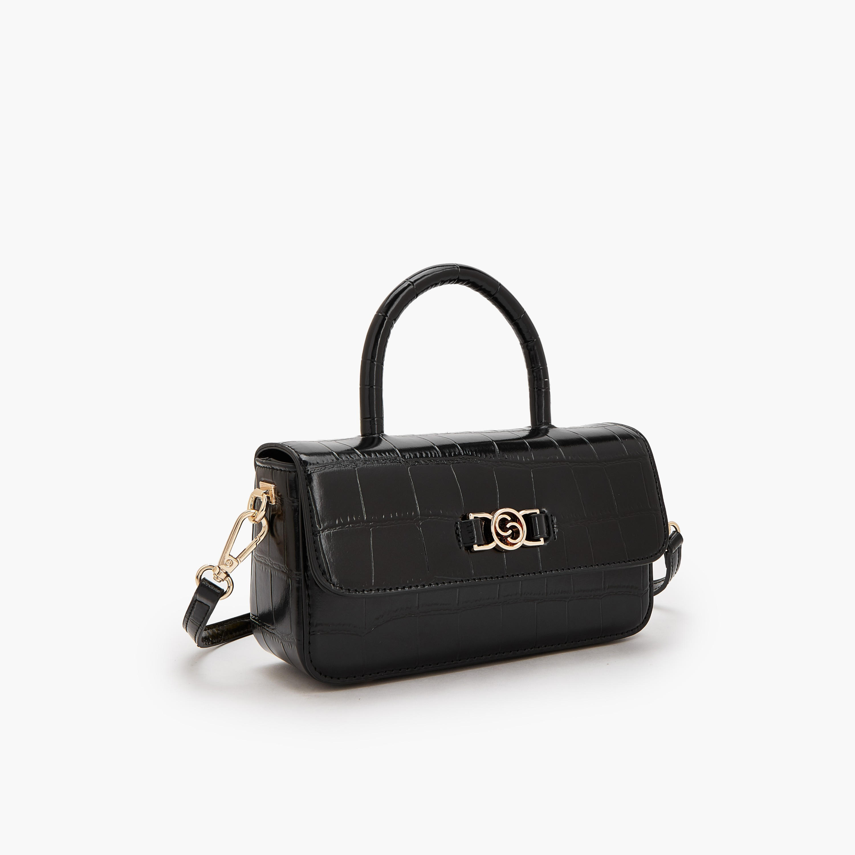 Celeste Textured Satchel Bag with Detachable Strap-women-bagsandwallets-handbags-image-3