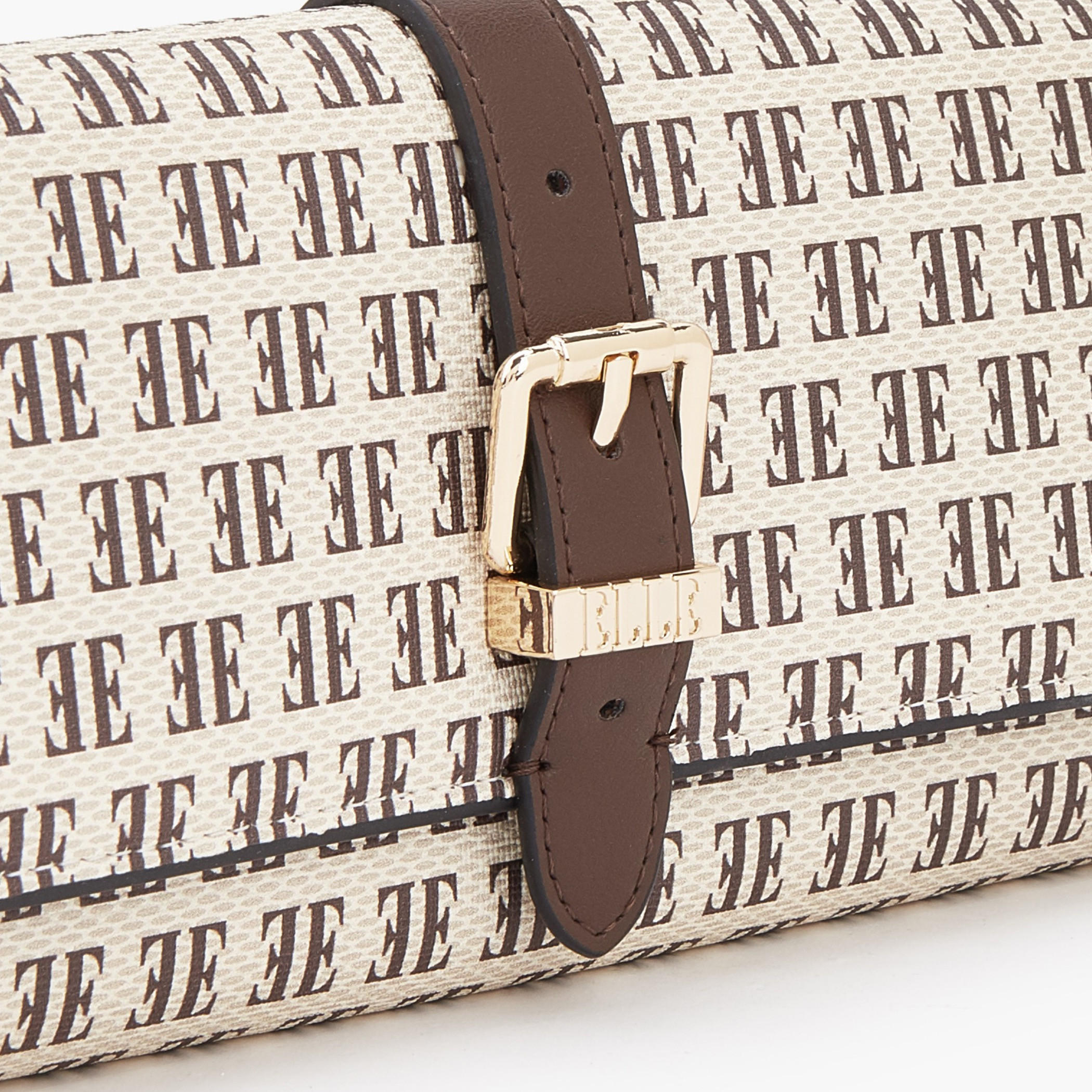 Elle Monogram Print Wallet with Snap Button Closure-women-bagsandwallets-wallets-image-3