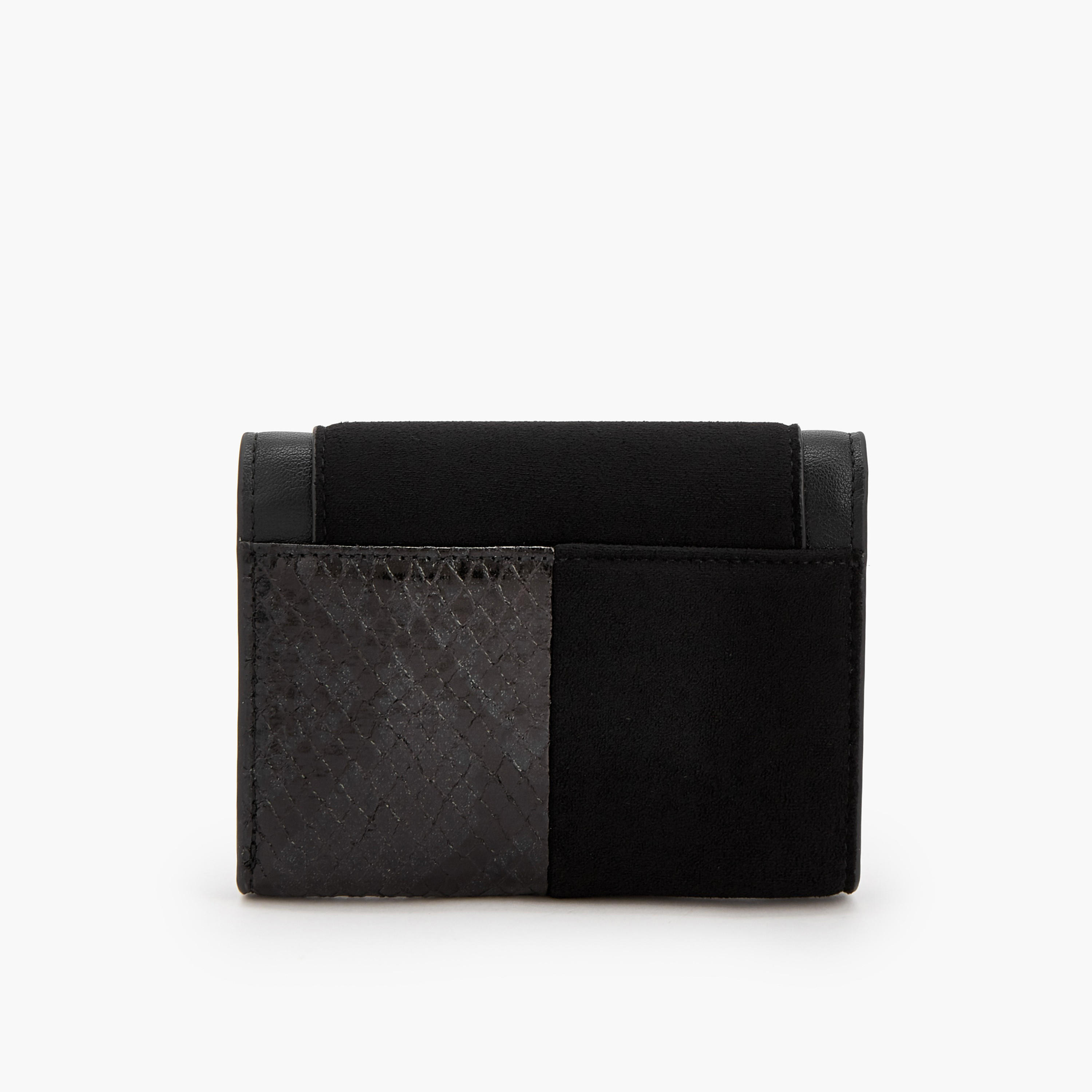 محفظة بارزة الملمس ثلاثية الطي بزر إغلاق من إيل-women-bagsandwallets-wallets-image-2