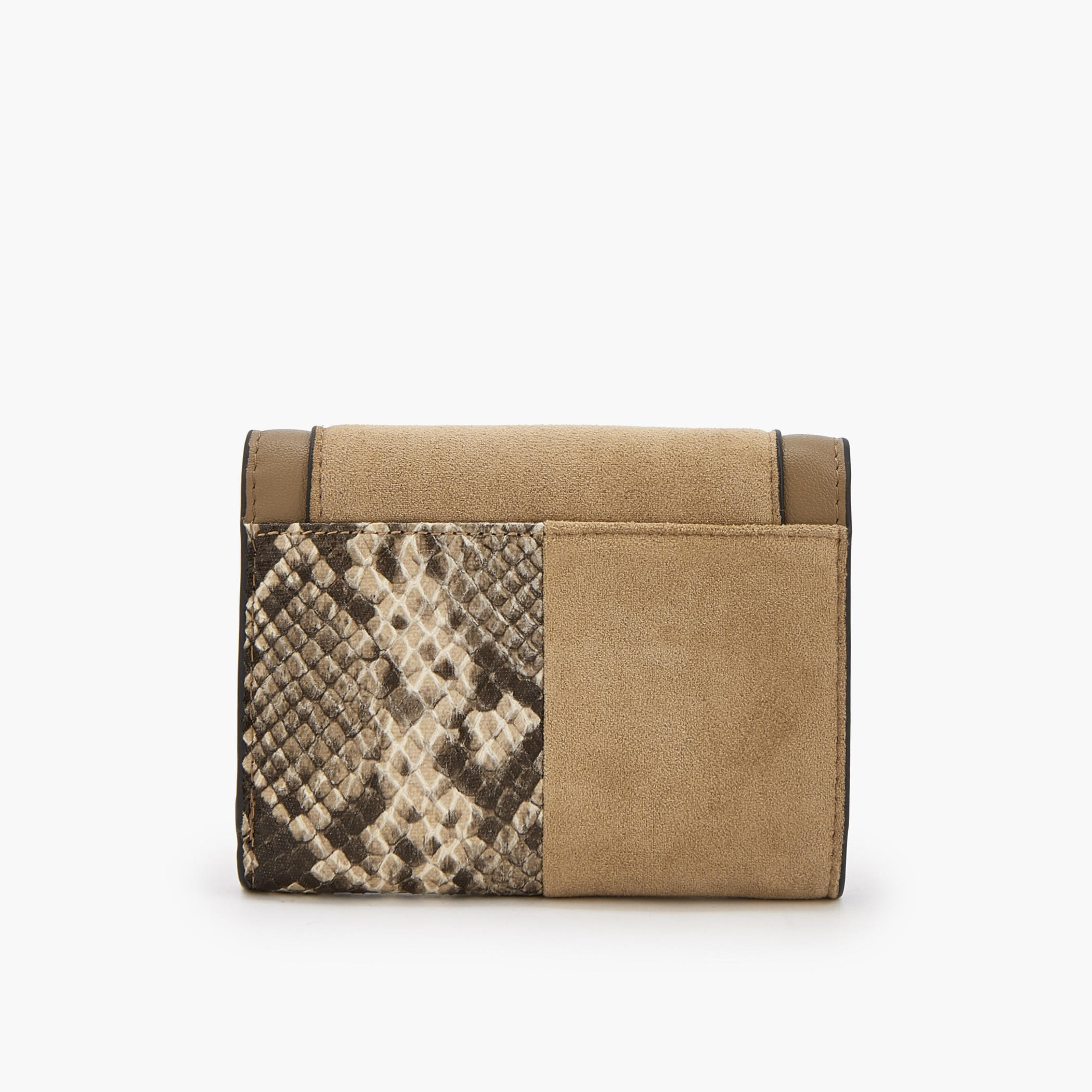 محفظة بارزة الملمس ثلاثية الطي بزر إغلاق من إيل-women-bagsandwallets-wallets-image-2