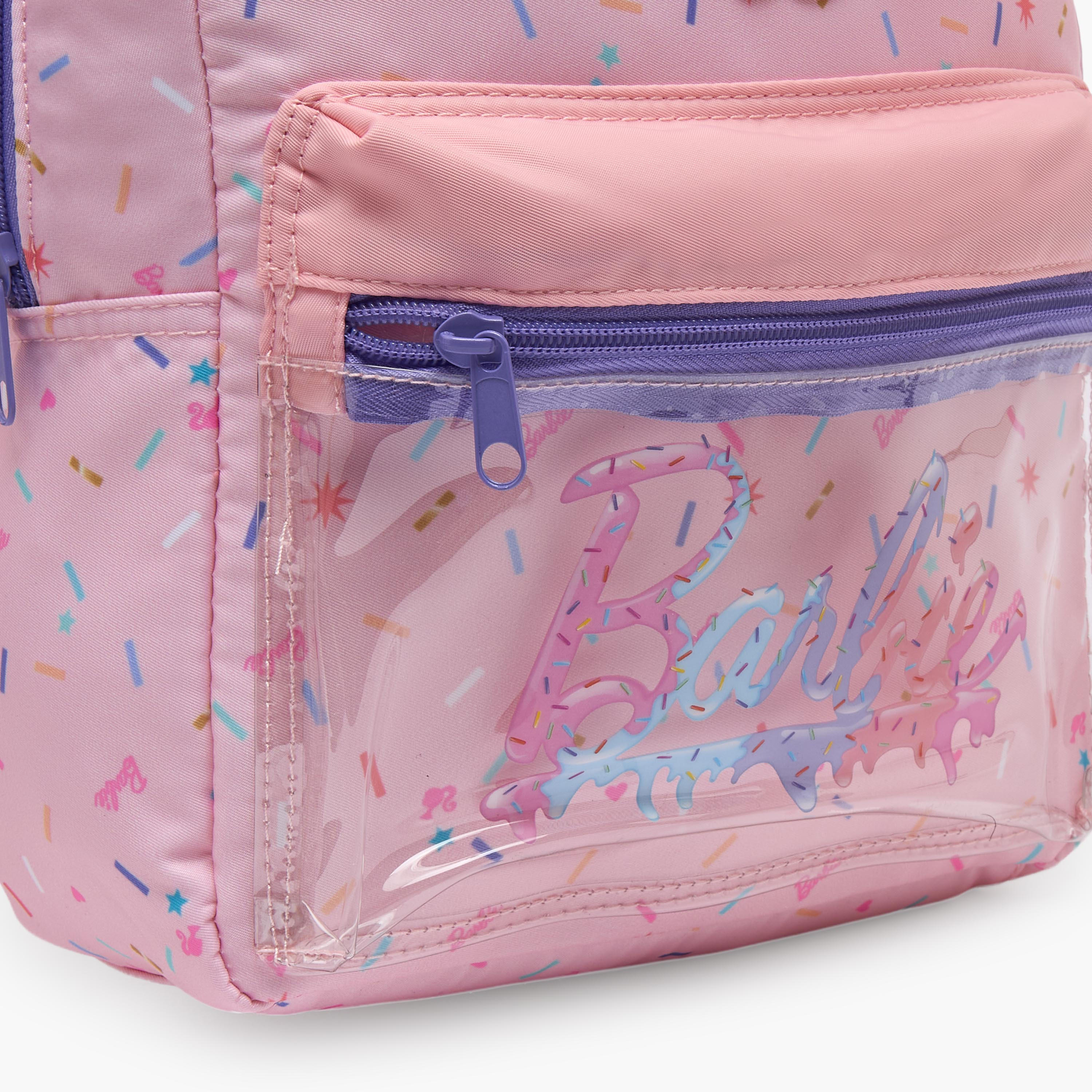 شنطة ظهر مدرسية بأحزمة كتف مبطنة وزخارف باربي للبنات بعمر 13 سنة - 17 بوصة-school-bagsandbackpacks-backpacks-image-4