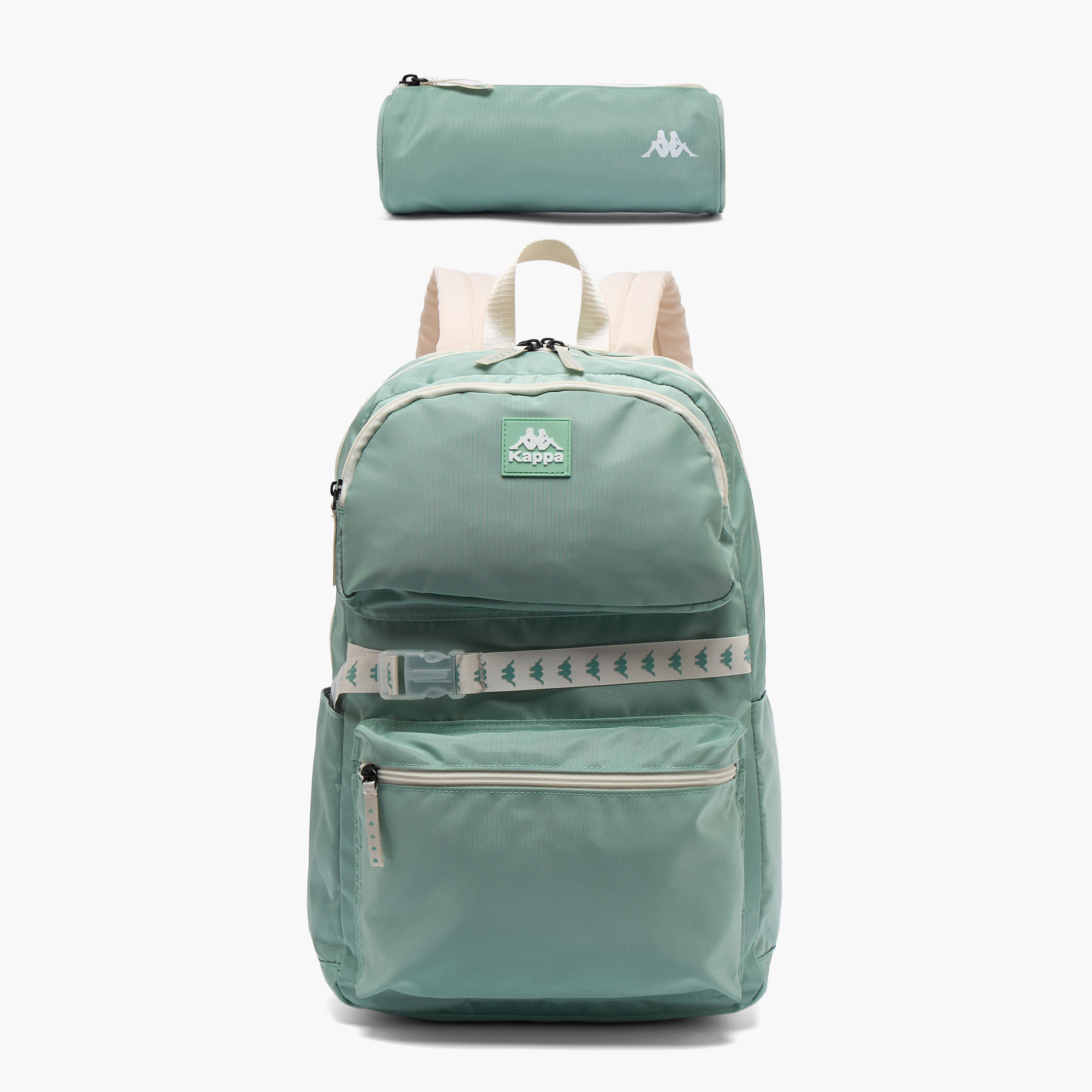 طقم شنطة ظهر مدرسية سادة ومقلمة قطعتين للأطفال بعمر 13 سنة فما فوق من كابا-school-bagsandbackpacks-backpacks-image-1